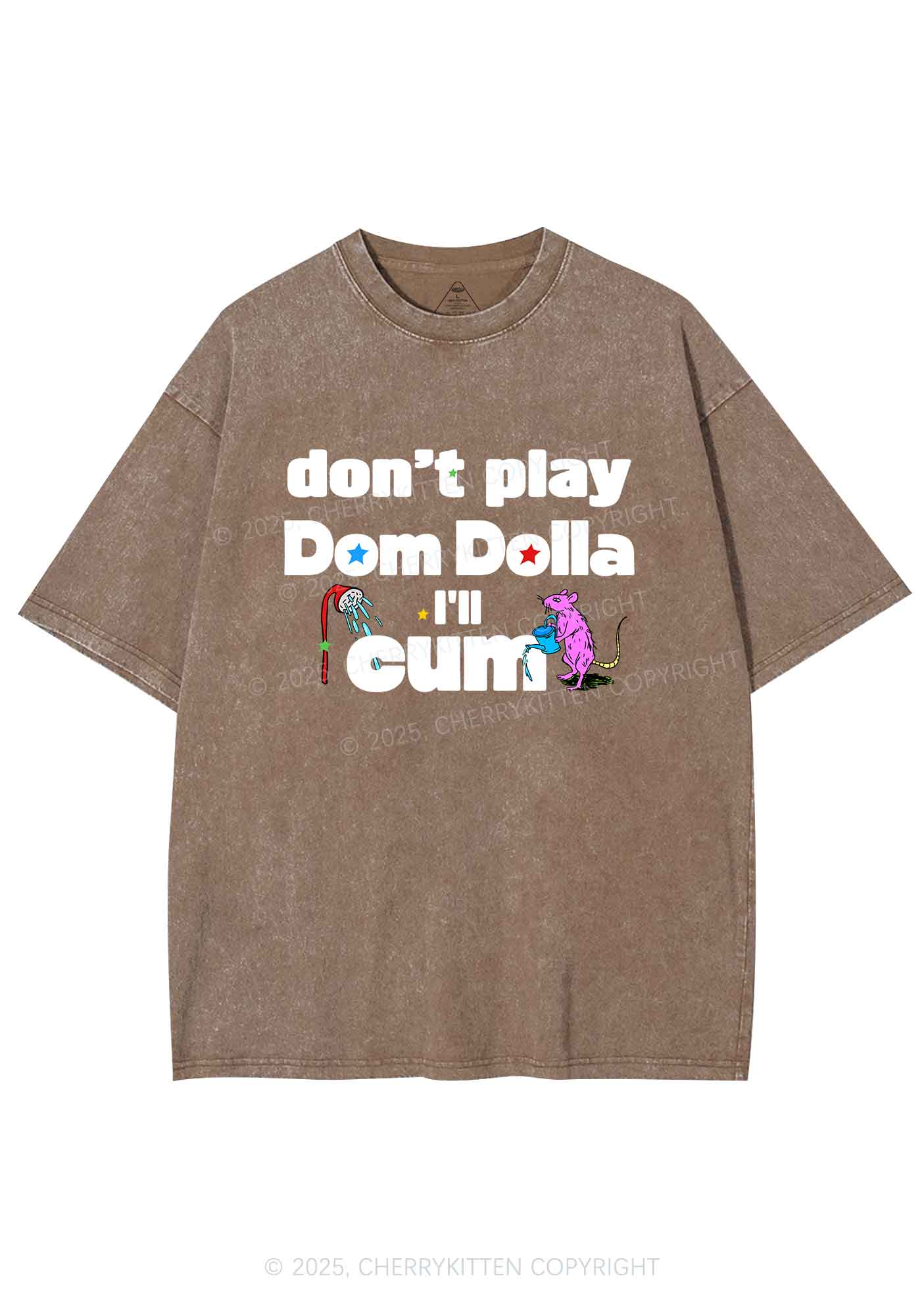 Do Not Play Dom Y2K Shirts Washed Tee Cherrykitten
