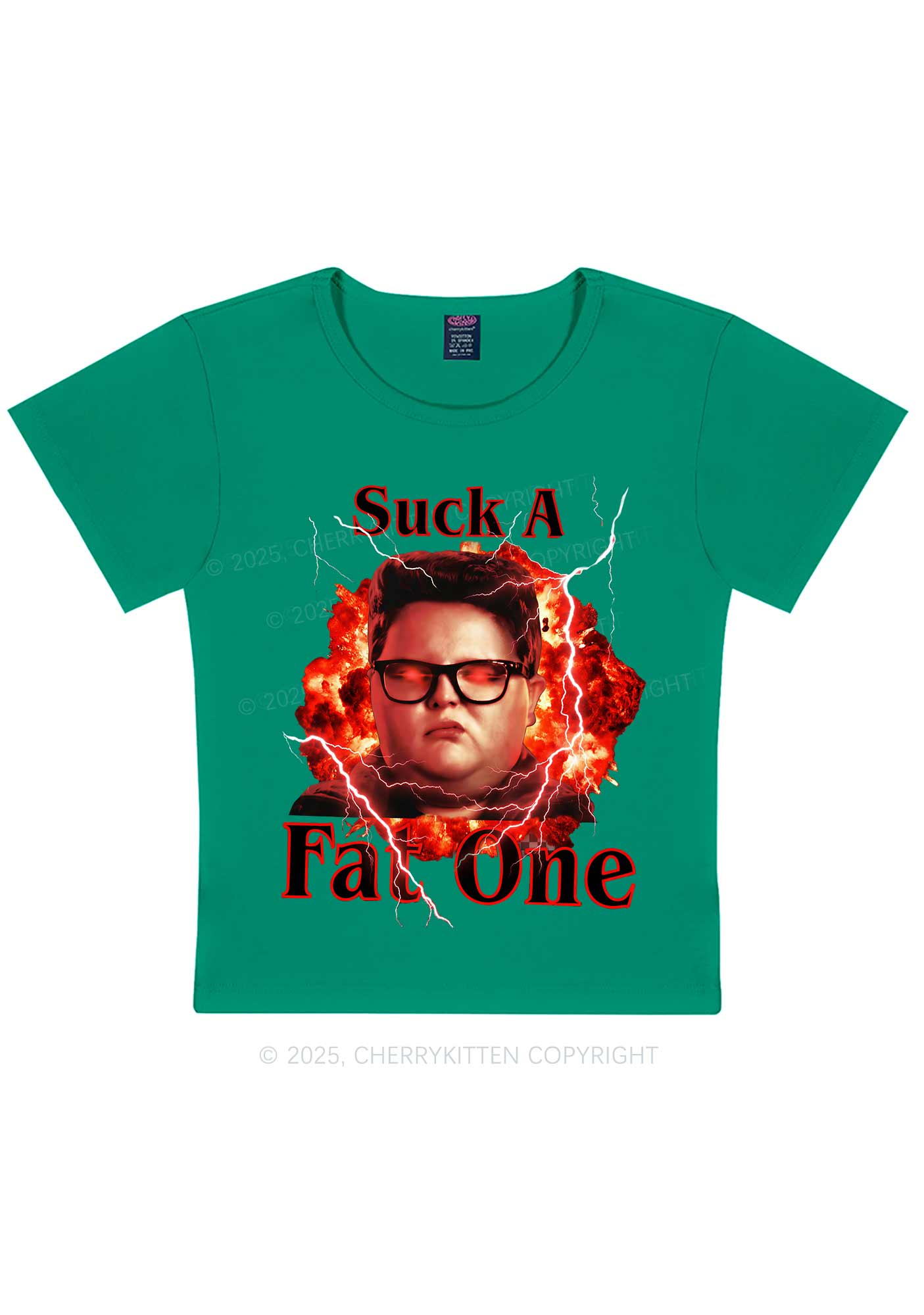 Suck A Fat One Y2K Baby Tee Cherrykitten