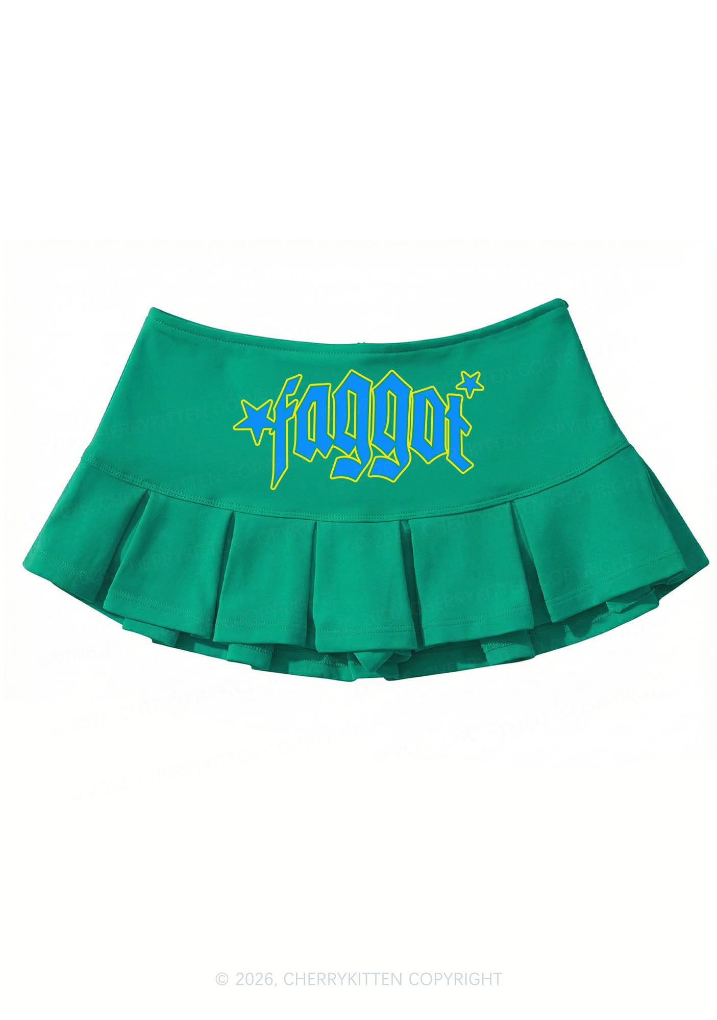 Faggot Star Pride Y2K Mini Pleated Skirts Cherrykitten