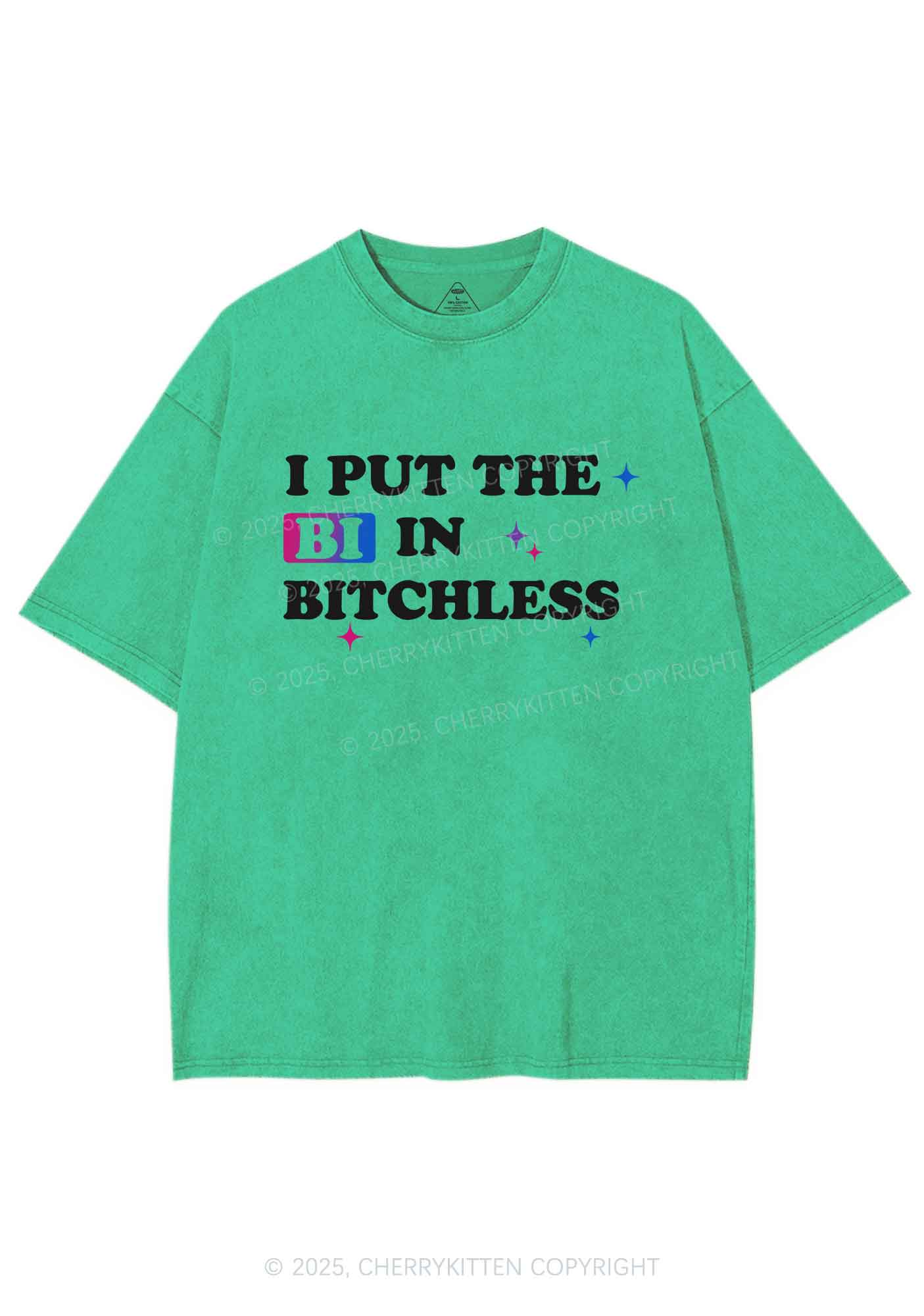 Put BI In Bxxchless Pride Y2K Shirts Washed Tee Cherrykitten