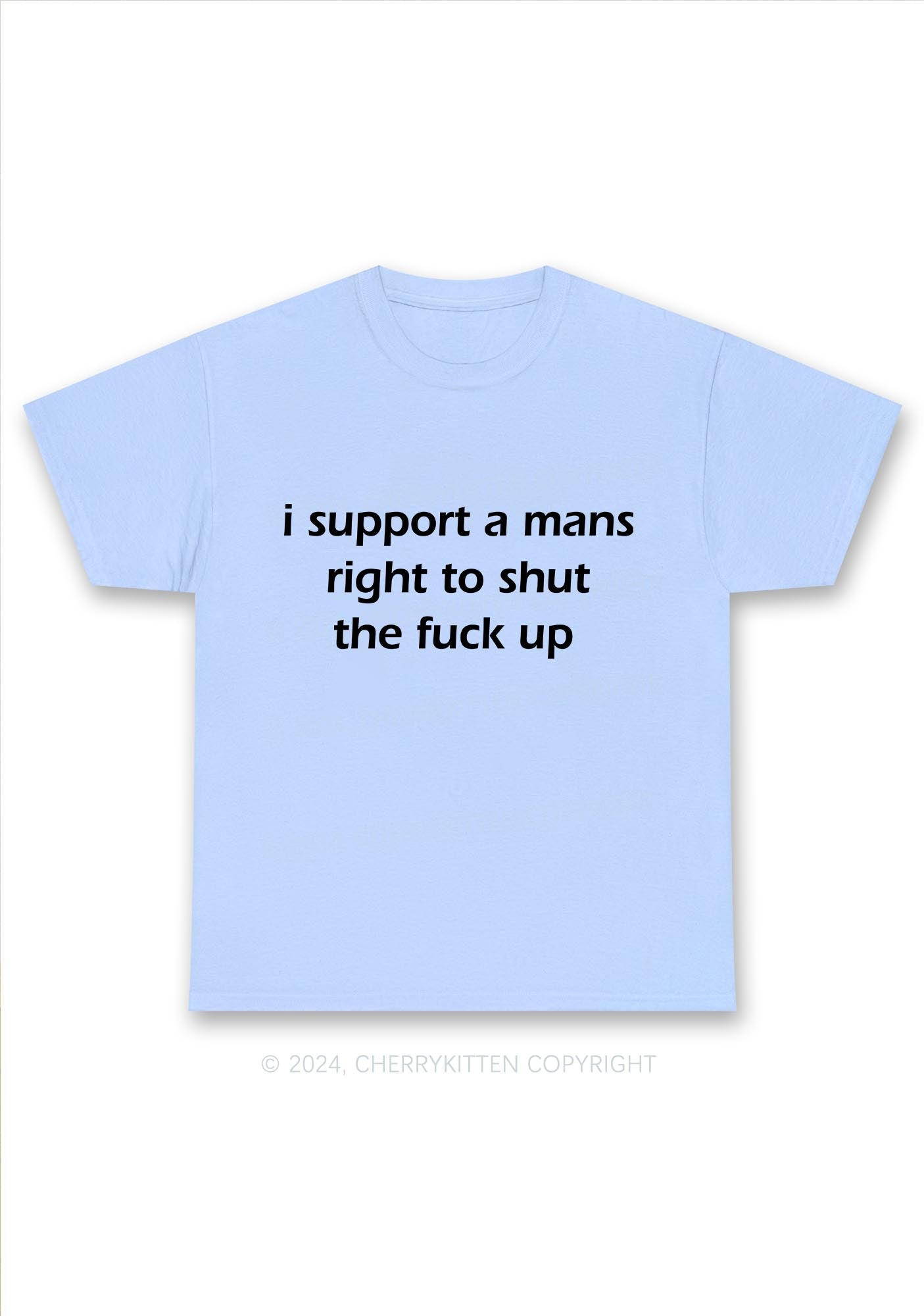 I Support A Mans Right Y2K Chunky Shirt Cherrykitten