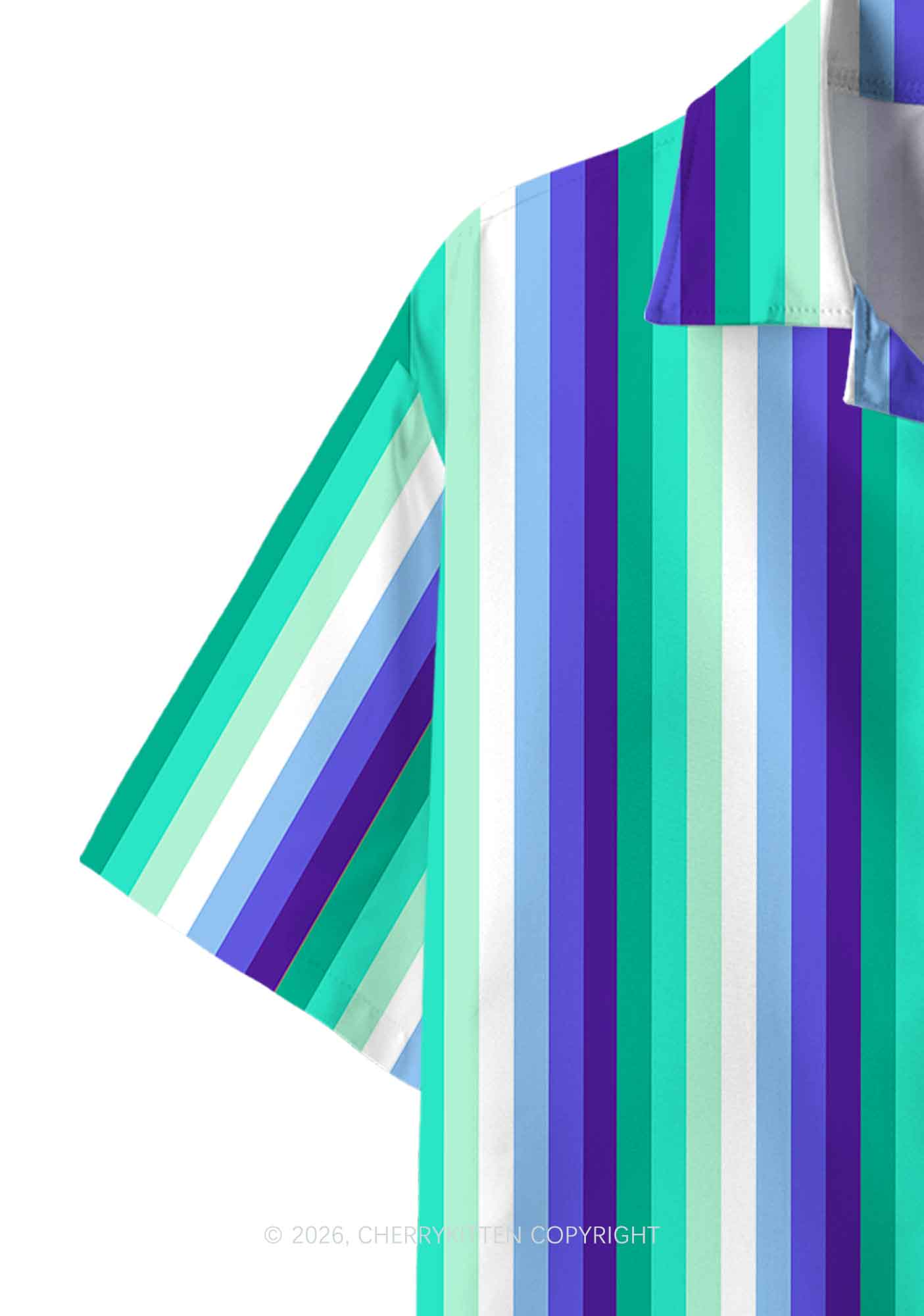 Gay Flag Pride Y2K Print Shirt Cherrykitten