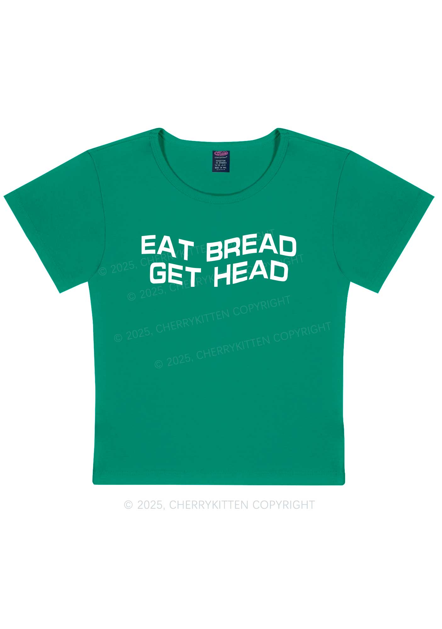 Eat Bread Get Head Y2K Baby Tee Cherrykitten