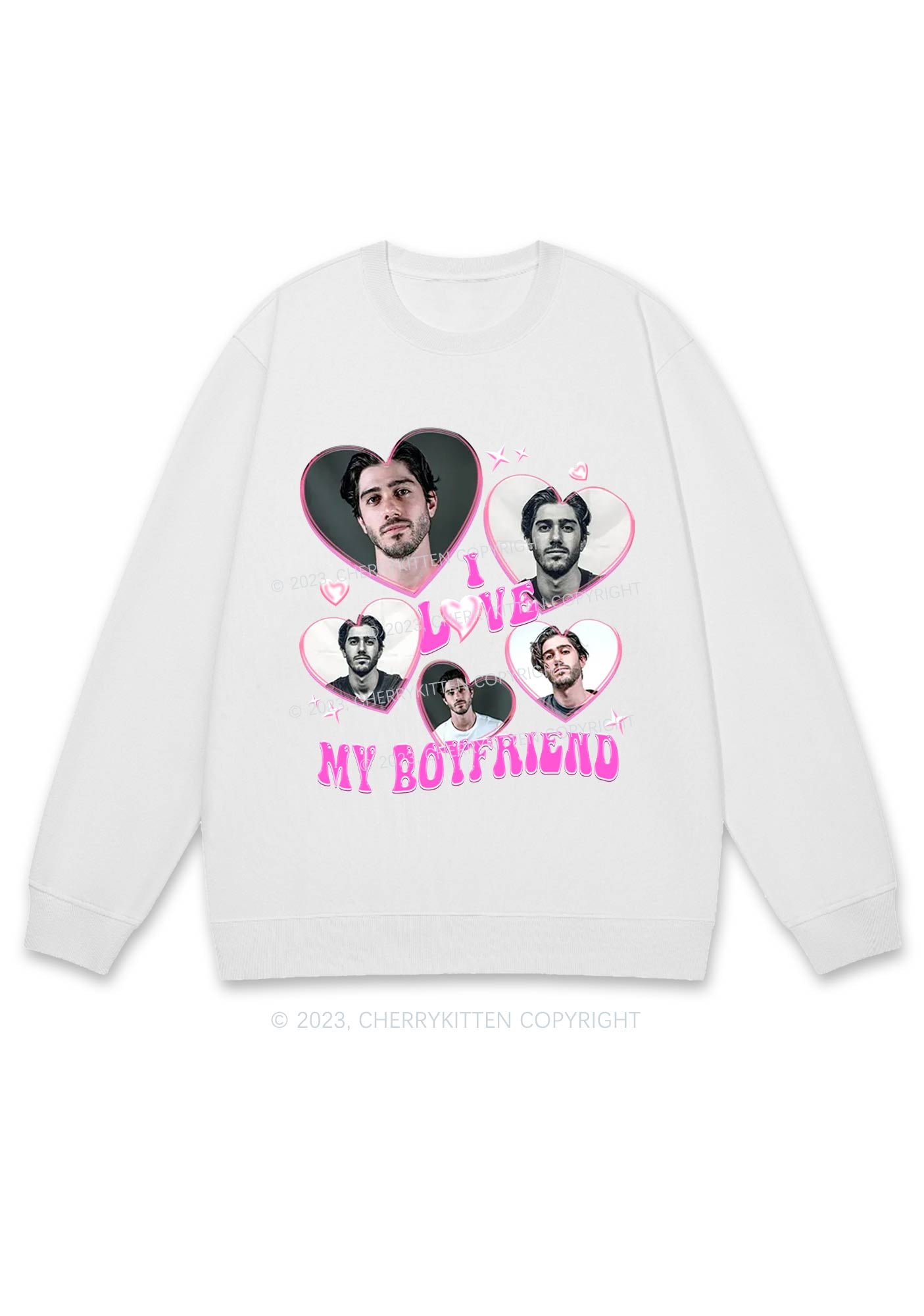 Custom BF&GF Photos Y2K Sweatshirt Cherrykitten