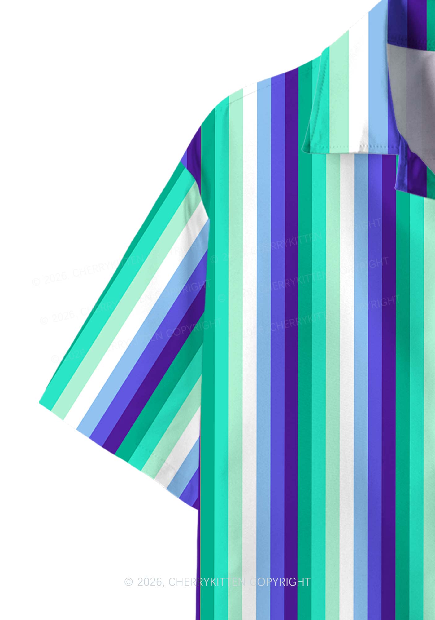 Gay Flag Pride Y2K Print Hawaiian Shirt Cherrykitten