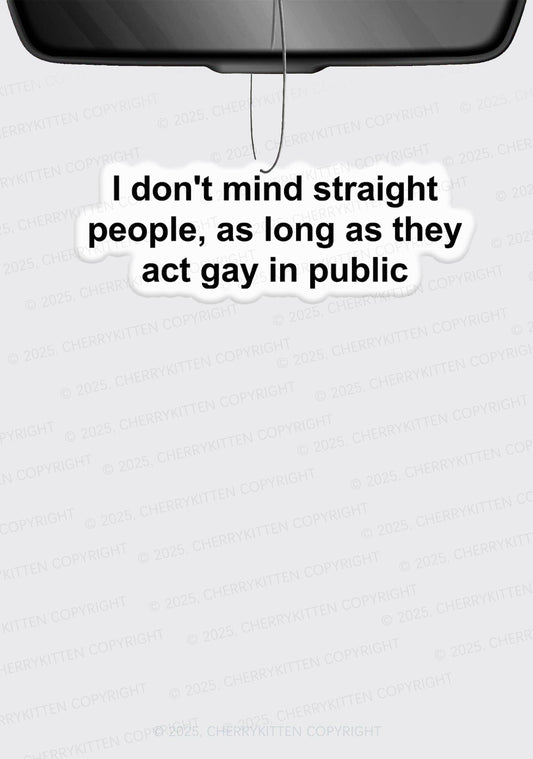 Act Gay In Public Pride 1Pc Y2K Car Air Freshener Cherrykitten