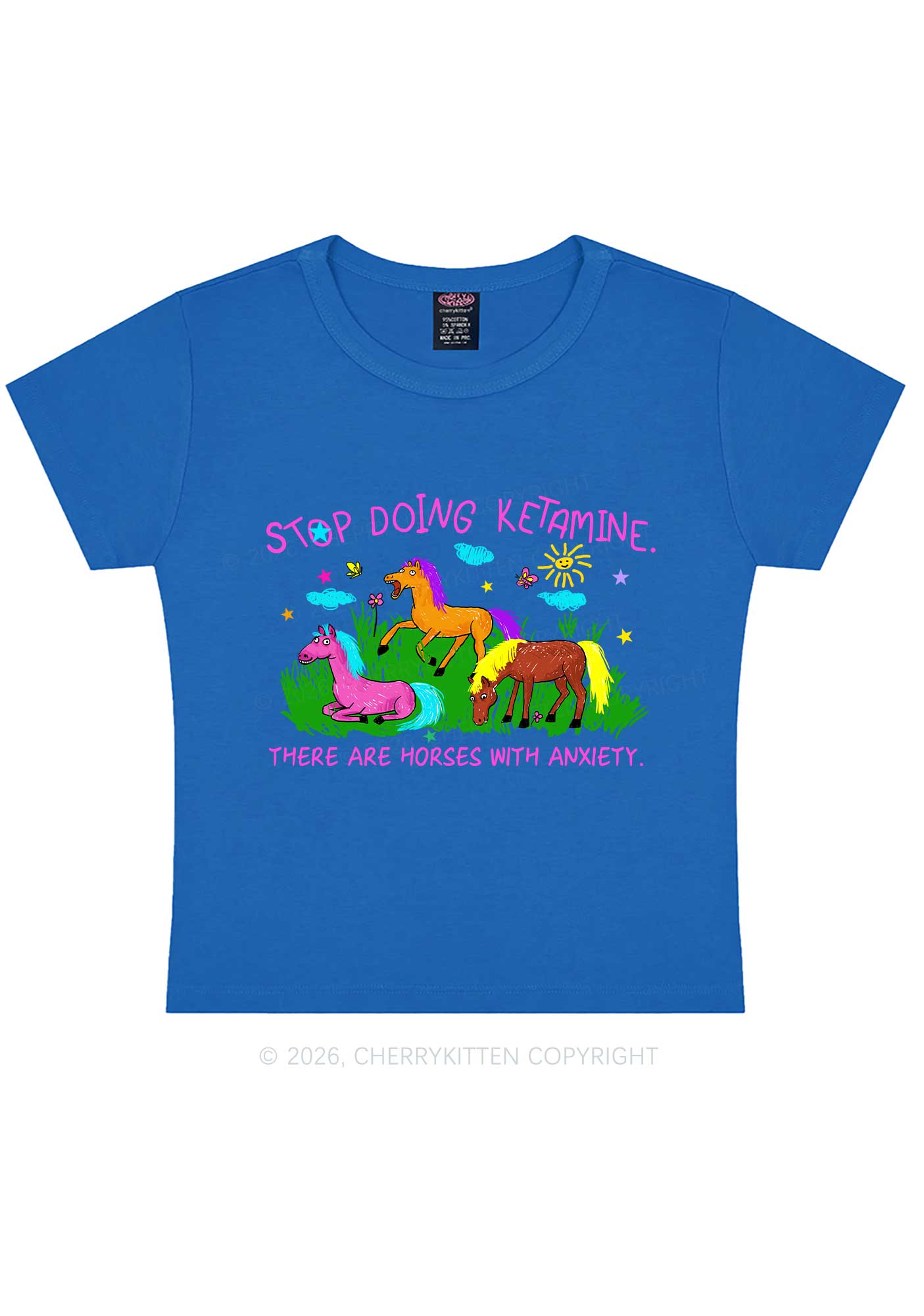 Stop Doing Kxxamine Y2K Baby Tee Cherrykitten