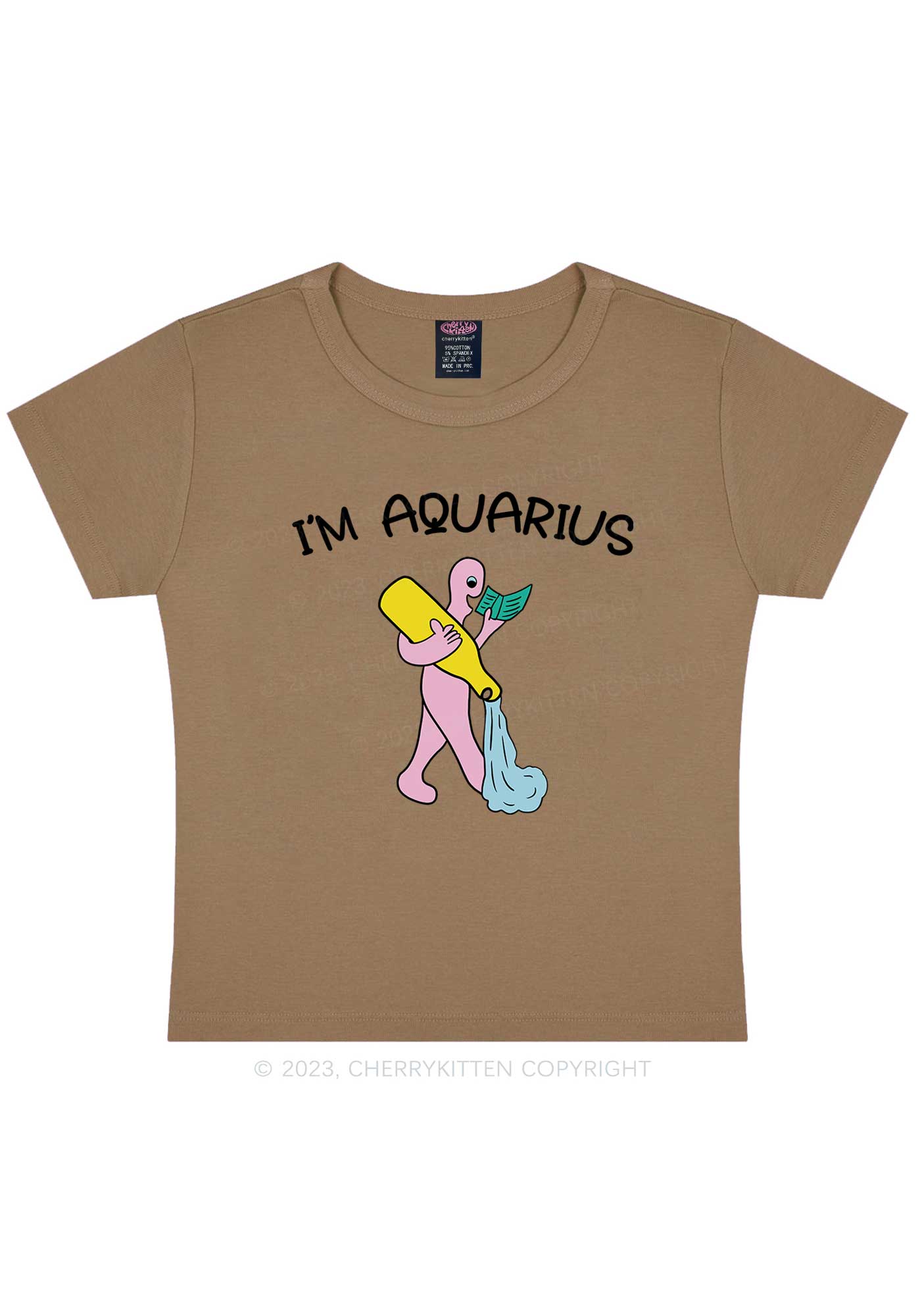 I'm Aquarius Y2K Baby Tee Cherrykitten