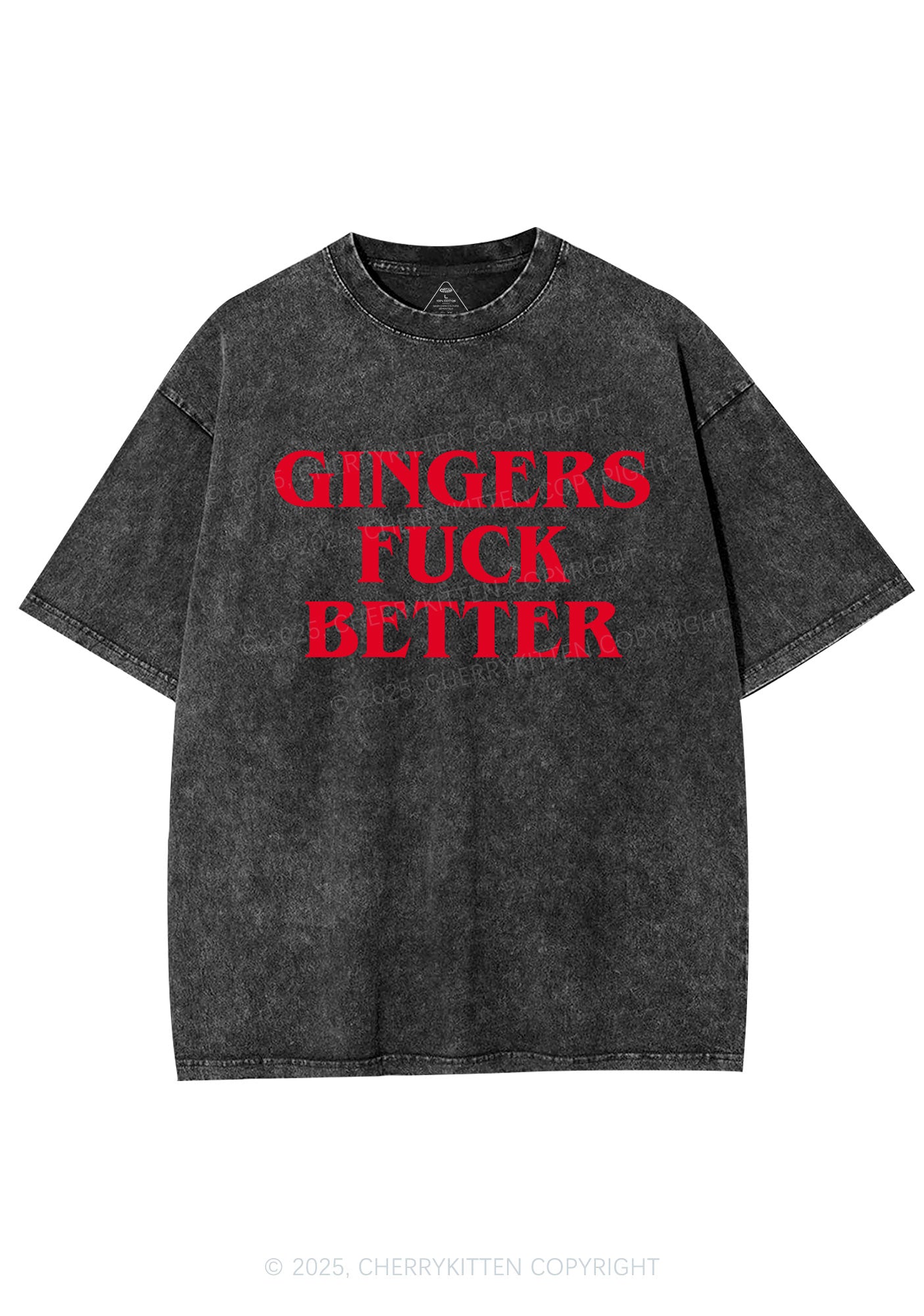Gingers Fxxk Better Y2K Shirts Washed Tee Cherrykitten