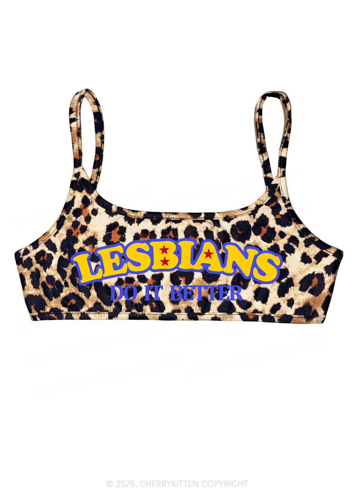 Lesbians Do It Better Pride Y2K Super Crop Cami Cherrykitten