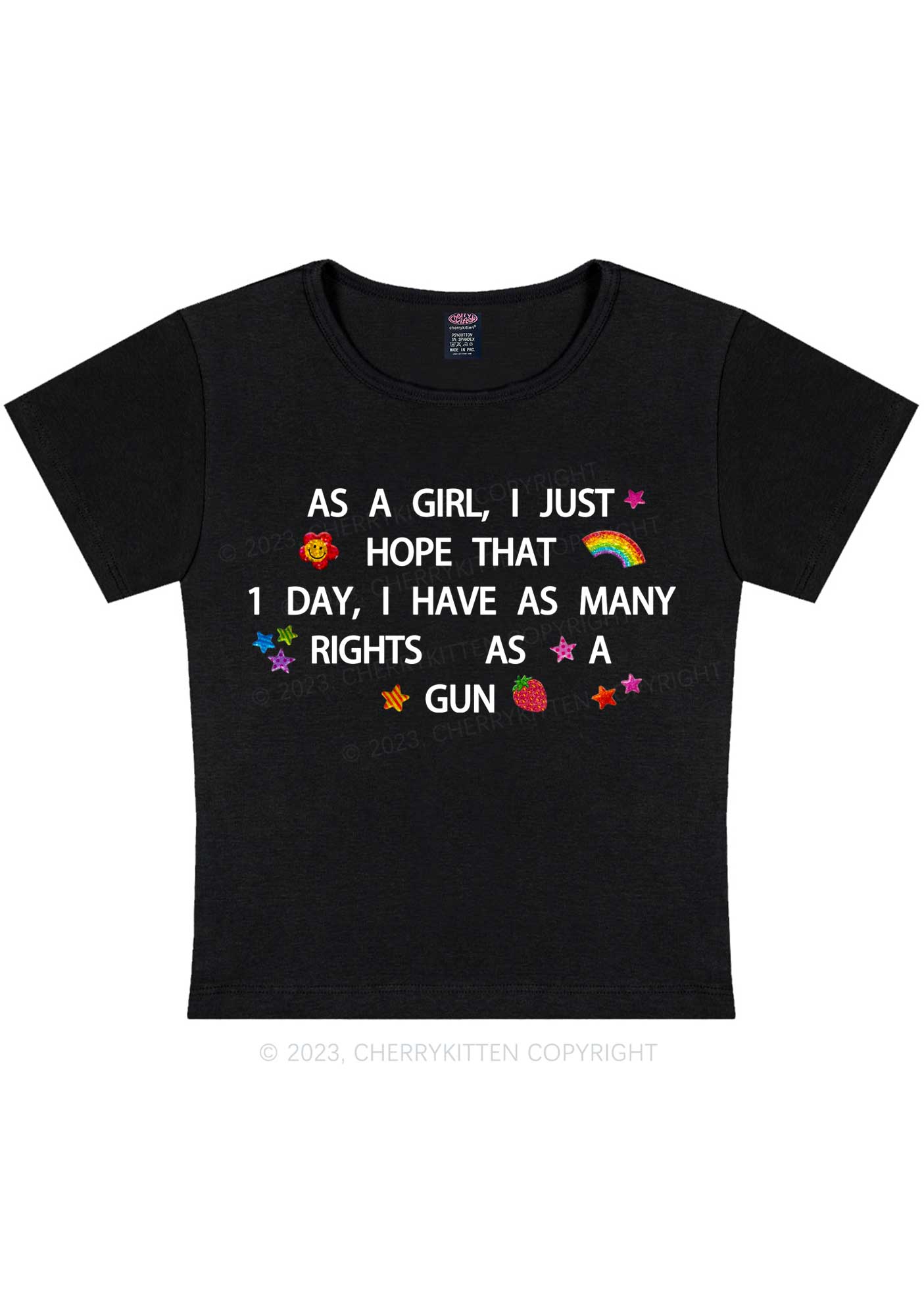 Curvy Girls Have Many Rights Y2K Baby Tee Cherrykitten