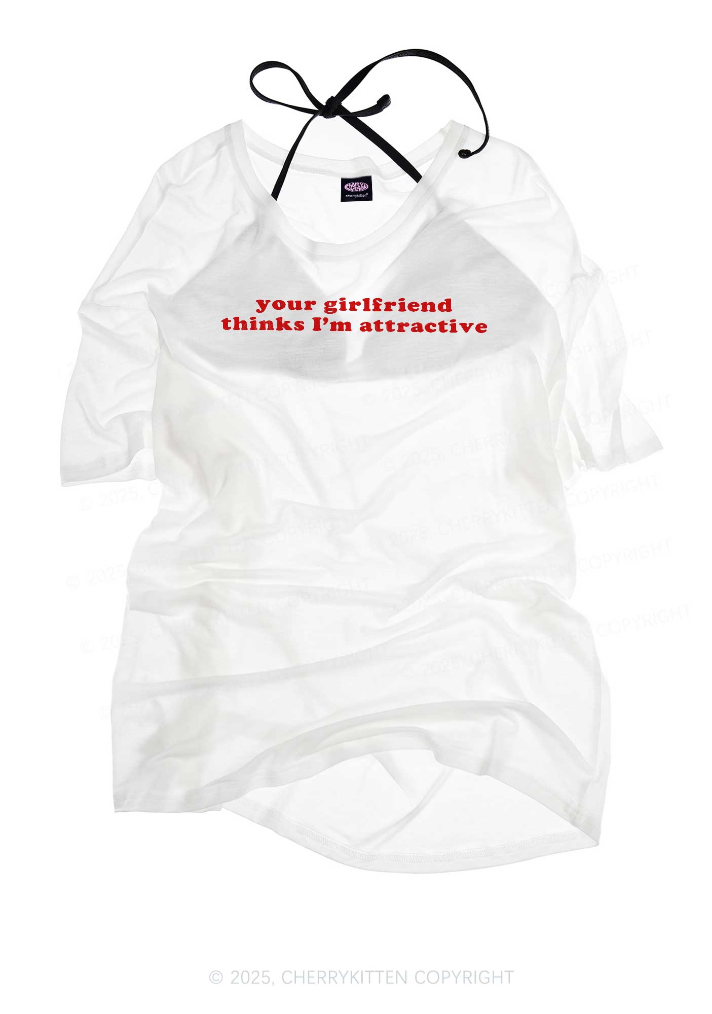 Im Attractive Pride Y2K Sheer Boyfriend Tee Cherrykitten
