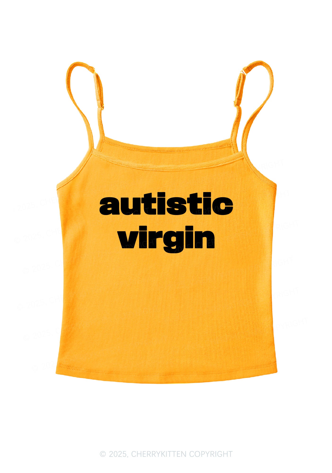 Autistic Virgin Y2K Spaghetti Strap Cami Cherrykitten