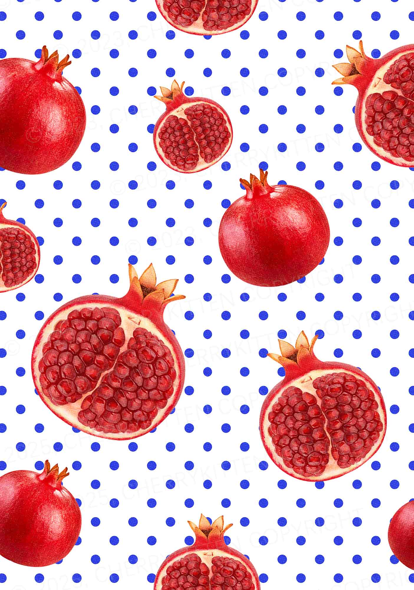 Red Pomegranate Y2K Print Mini Skirt Cherrykitten
