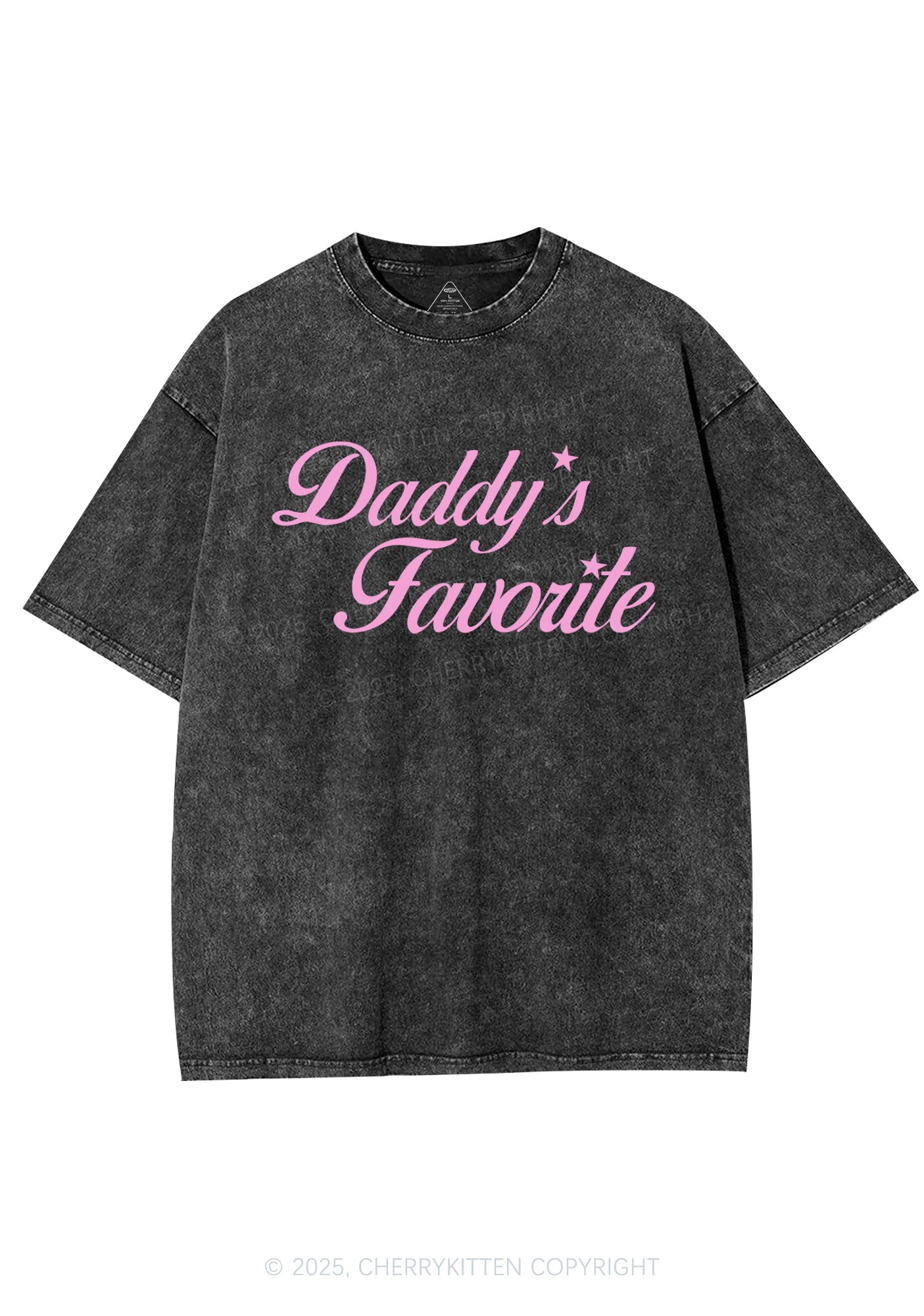 Daddys Favorite Y2K Shirts Washed Tee Cherrykitten