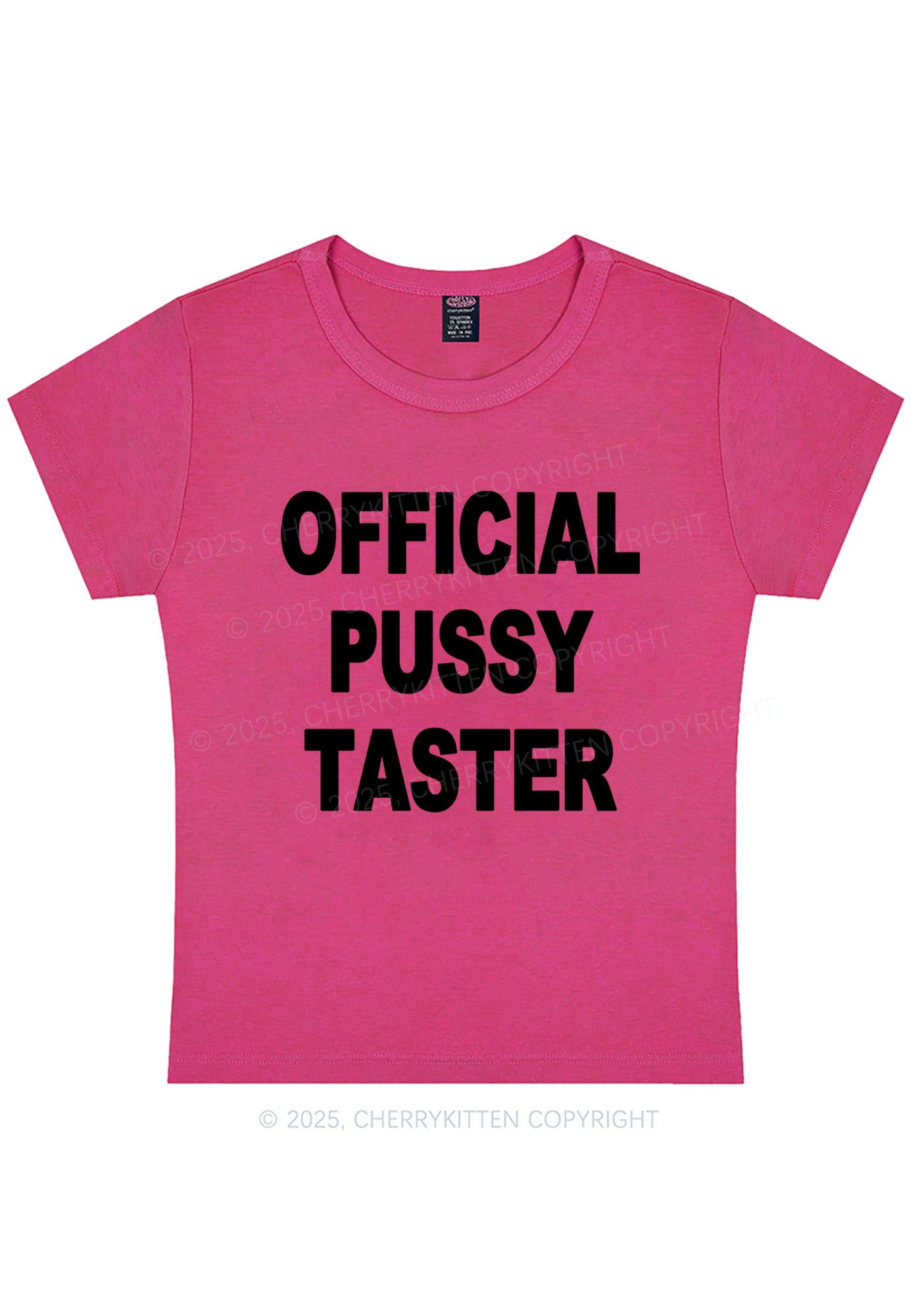 Official Puxxy Taster Y2K Baby Tee Cherrykitten
