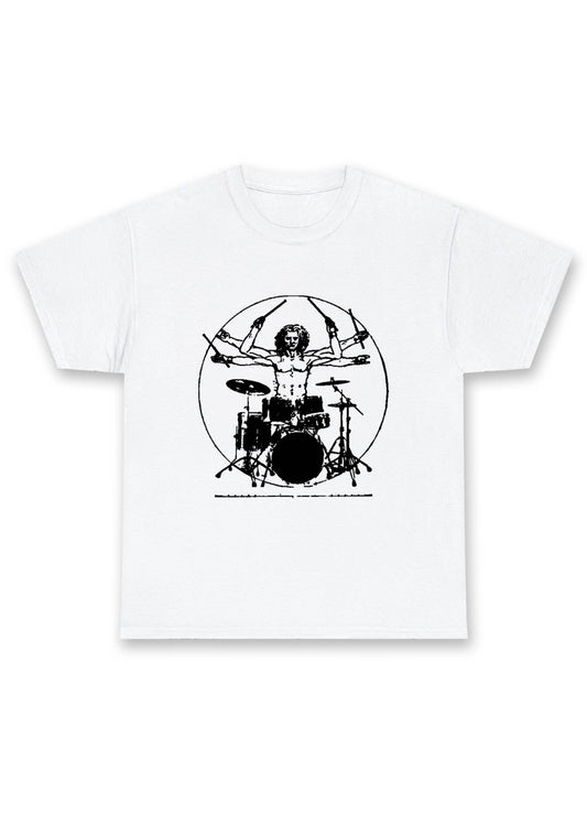 Vitruvian Drummer Chunky Shirt