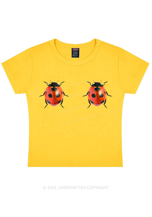 Ladybugs Y2K Baby Tee Cherrykitten