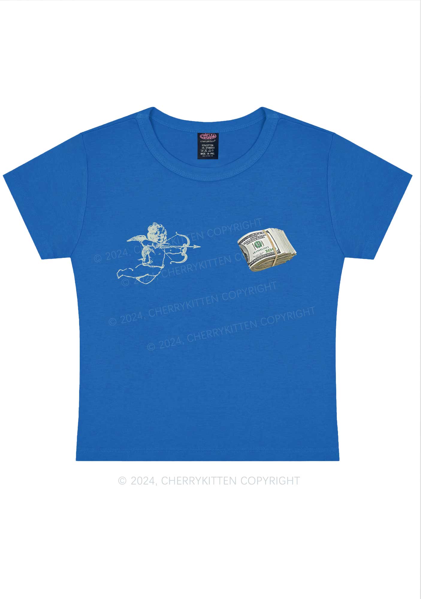 Cupid Cash Y2K Valentine's Day Baby Tee Cherrykitten