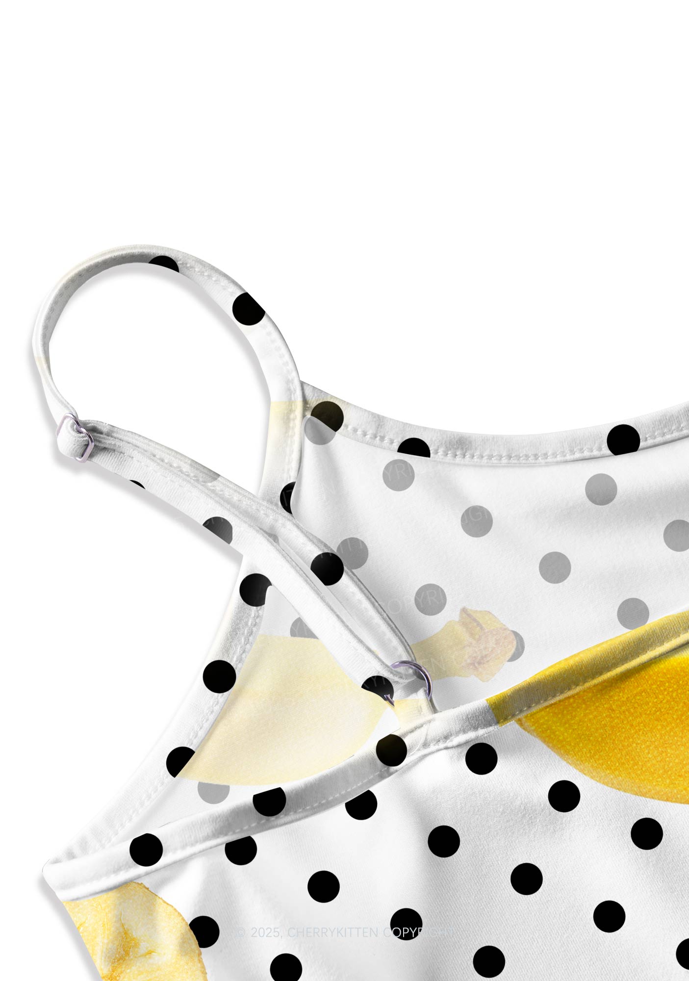 Yellow Banana Y2K Print Cami Crop Top Cherrykitten