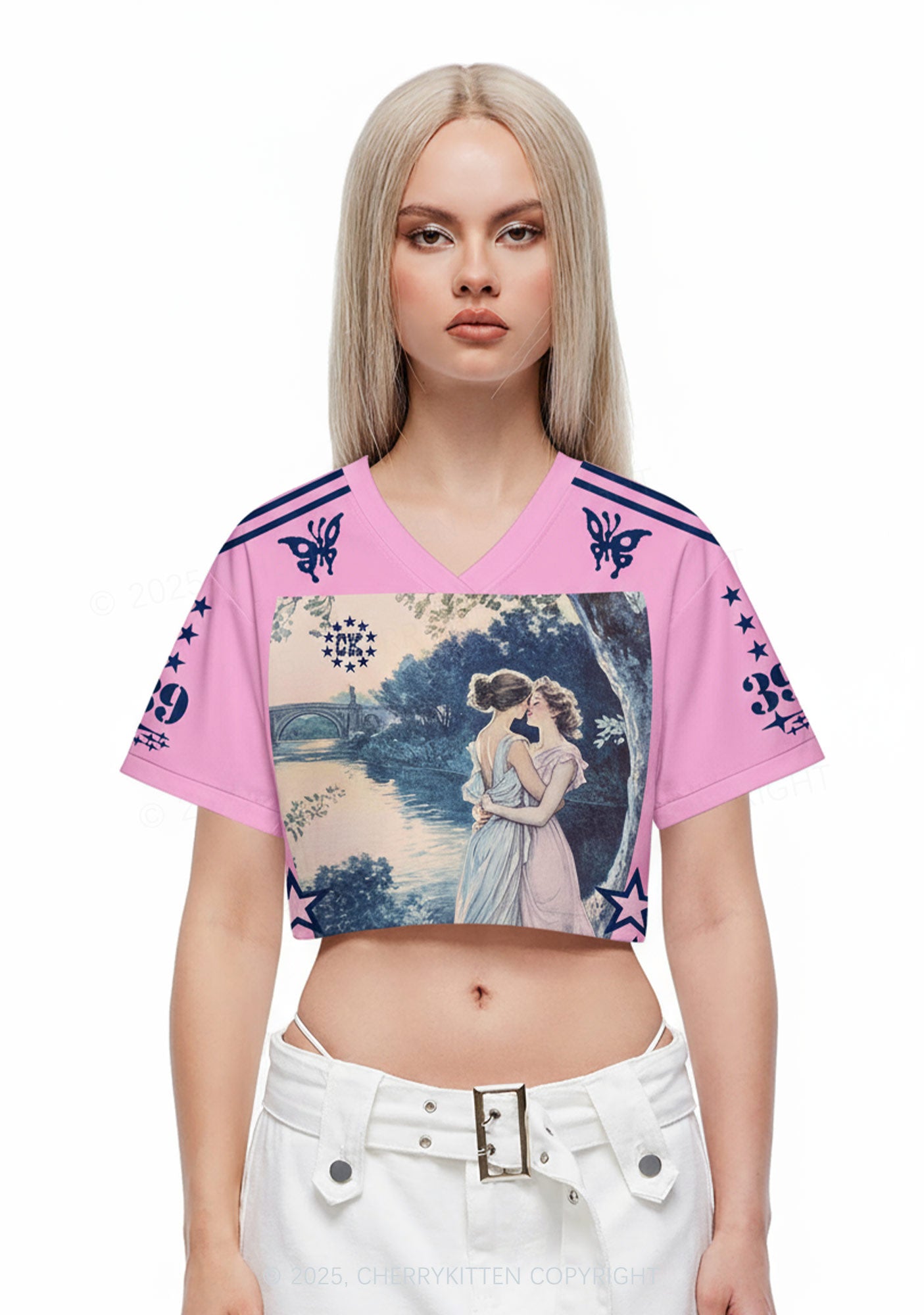 Custom Best Friends Pride Y2K Crop Sport Jersey Shirts Cherrykitten
