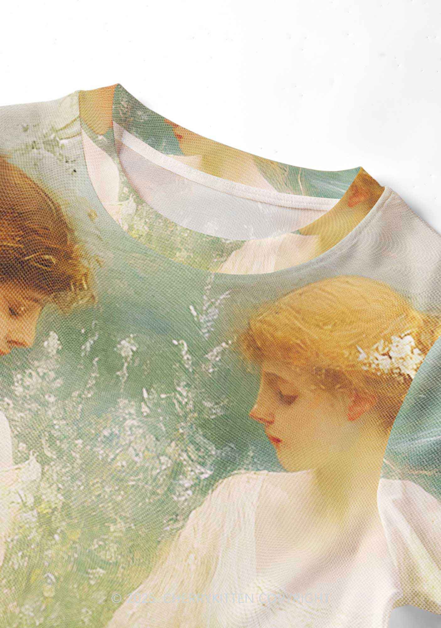 Lesbian Fairy Pride Y2K Mesh Crop Top Cherrykitten