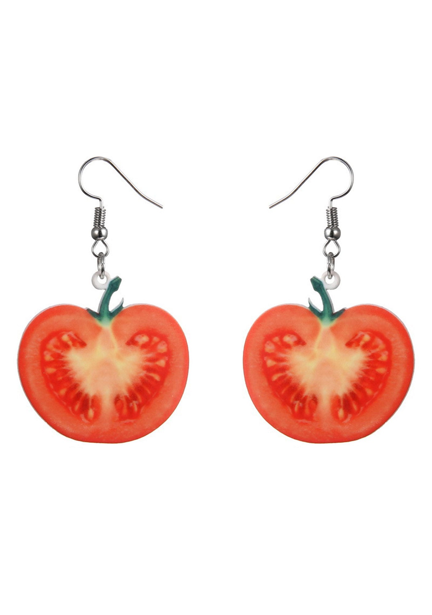 Acrylic Tomato Y2K Earrings Cherrykitten