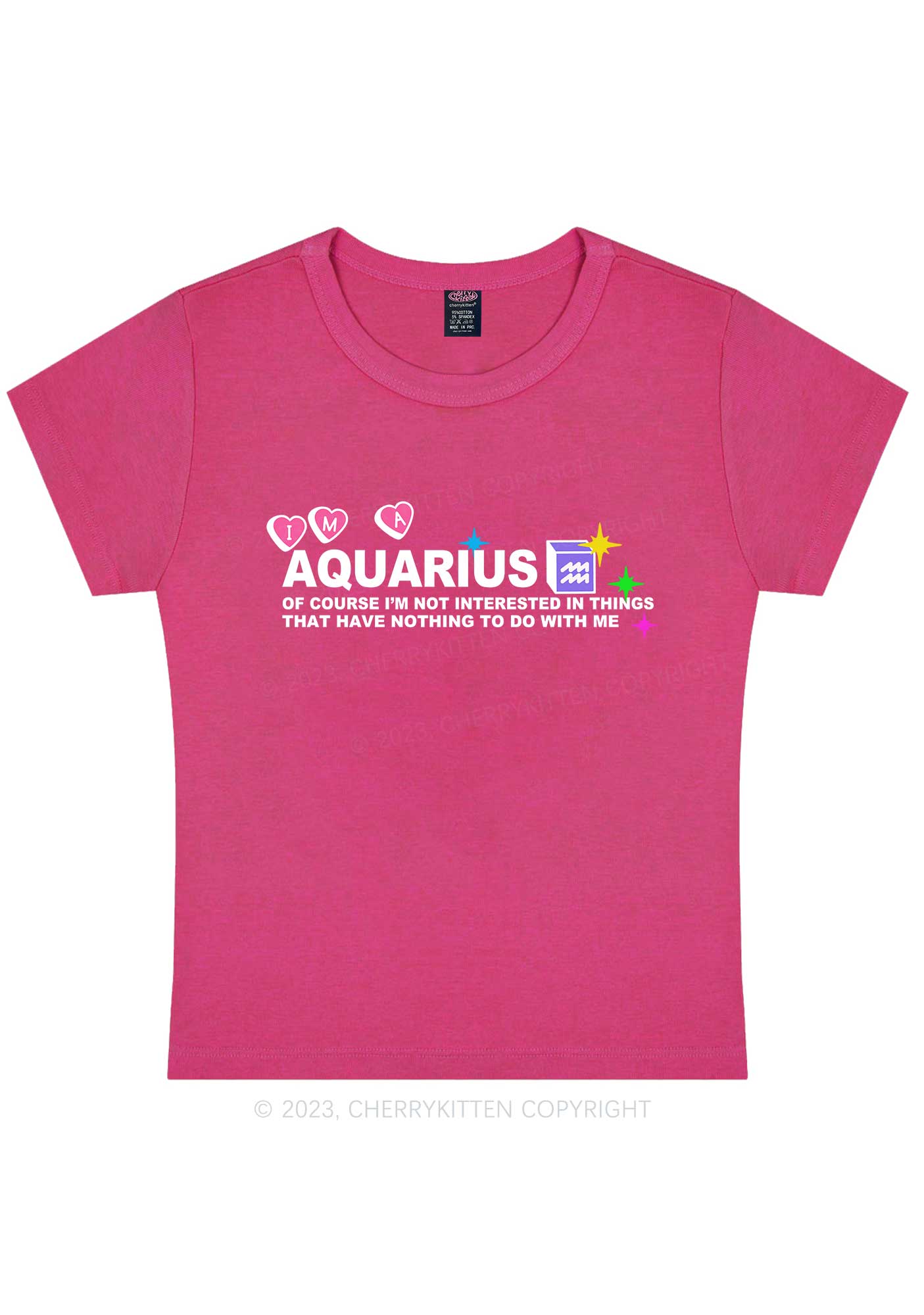 I'm A Aquarius Y2K Baby Tee Cherrykitten