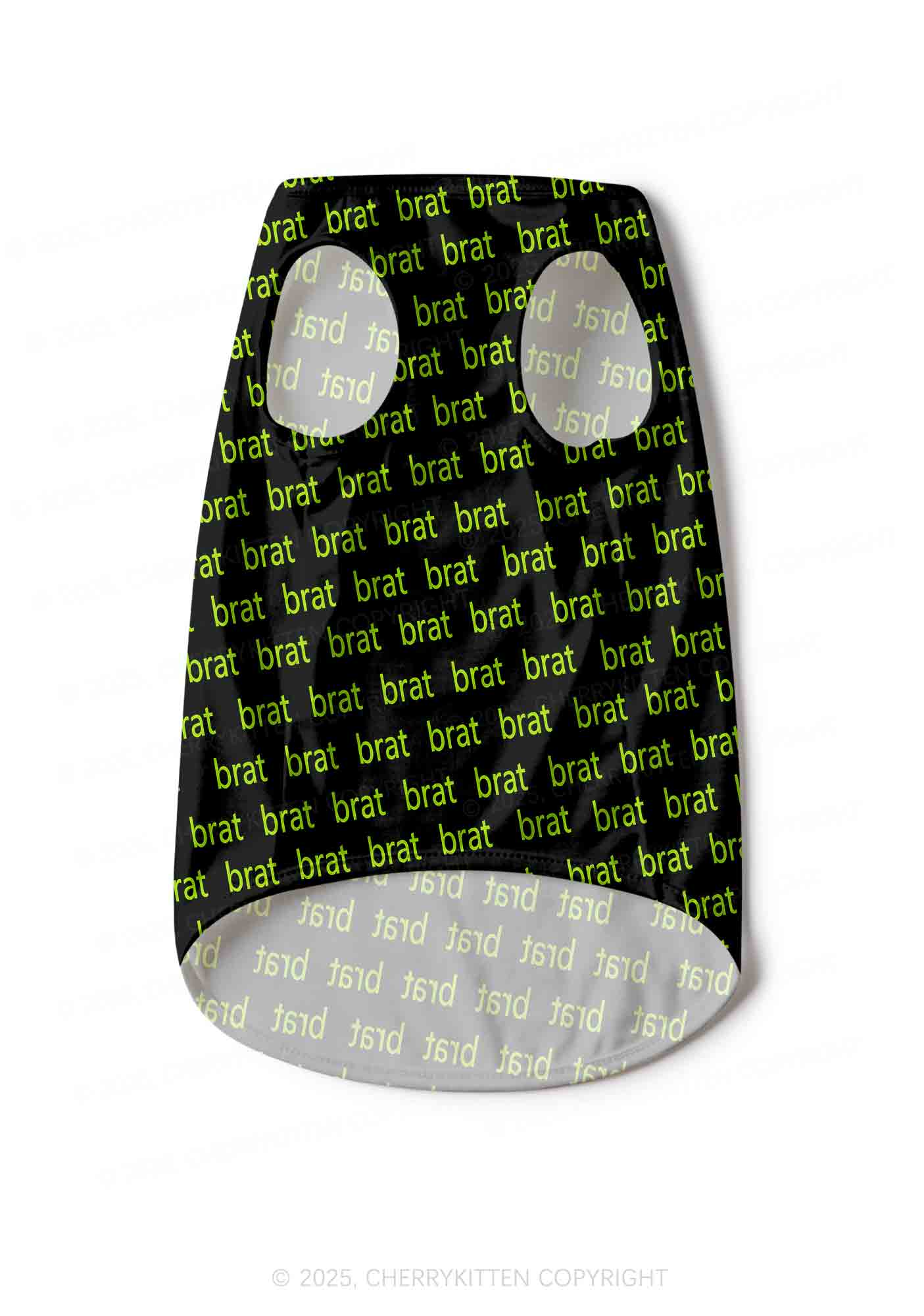 Green Brat Y2K Pet Tank Top Cherrykitten