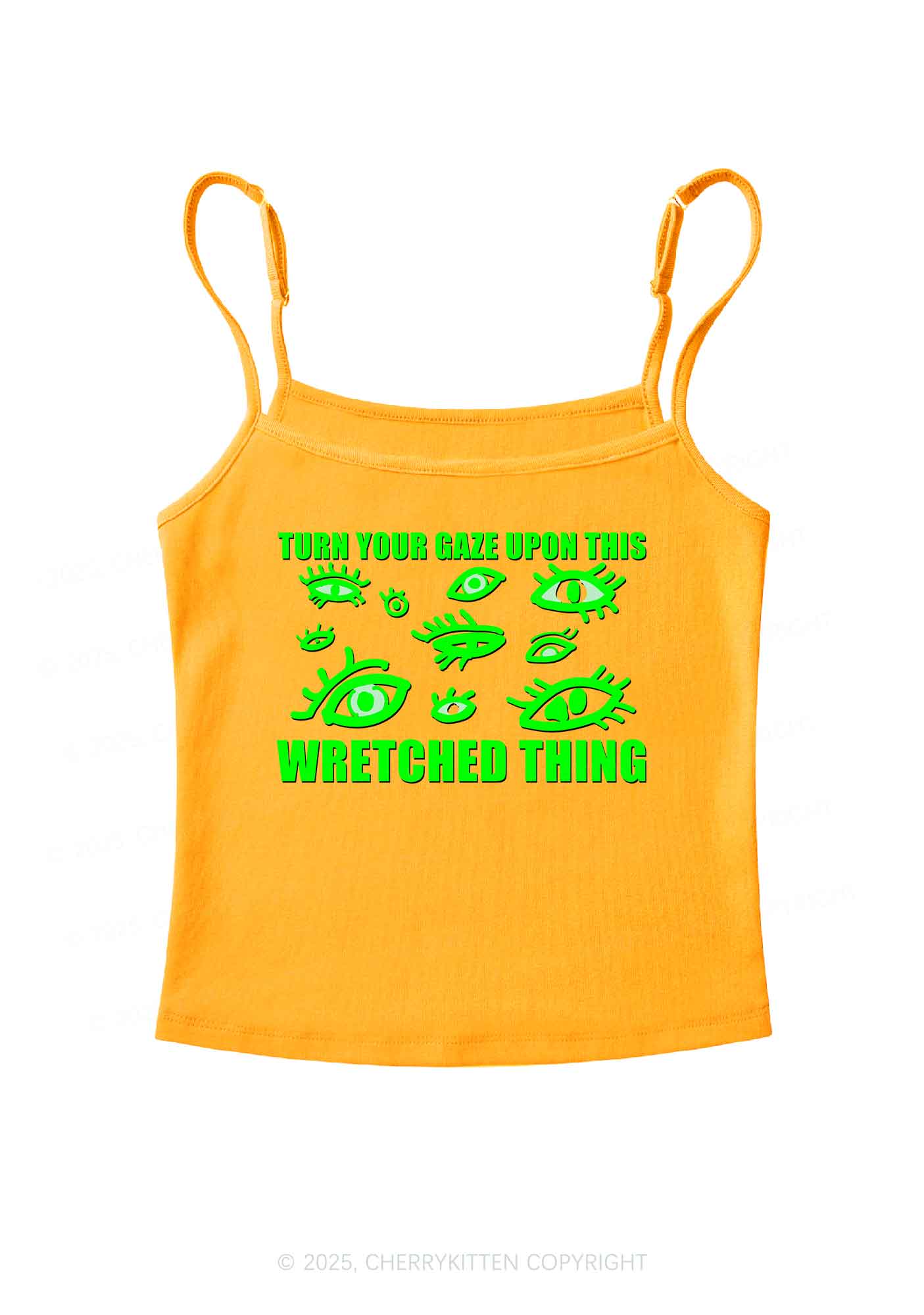Turn Your Gaze Upon This Y2K Spaghetti Strap Cami Cherrykitten