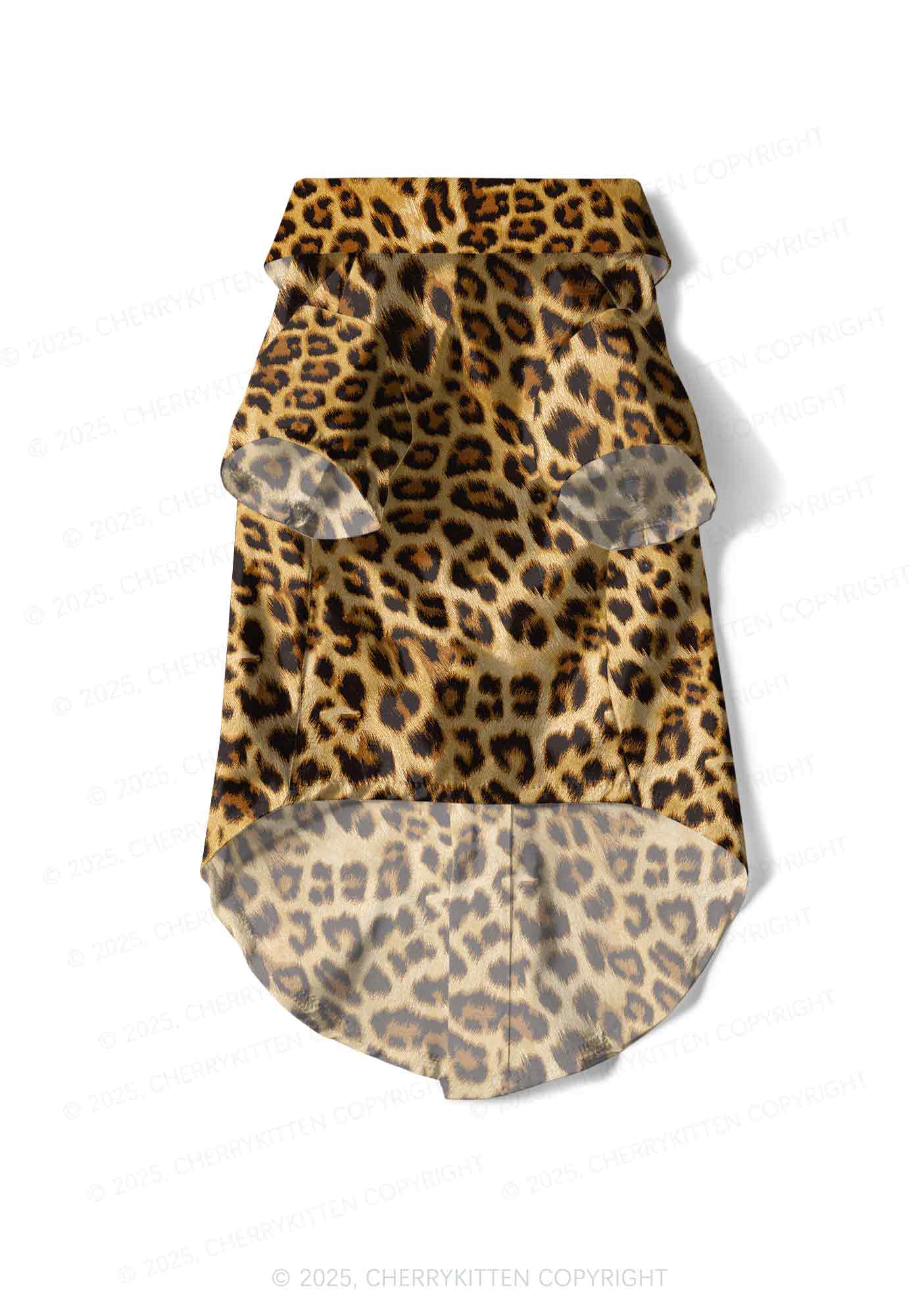 Brown Leopard Y2K Pet Shirts Cherrykitten
