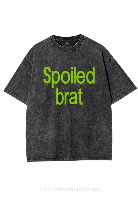 Spoiled Brat Y2K Shirts Washed Tee Cherrykitten
