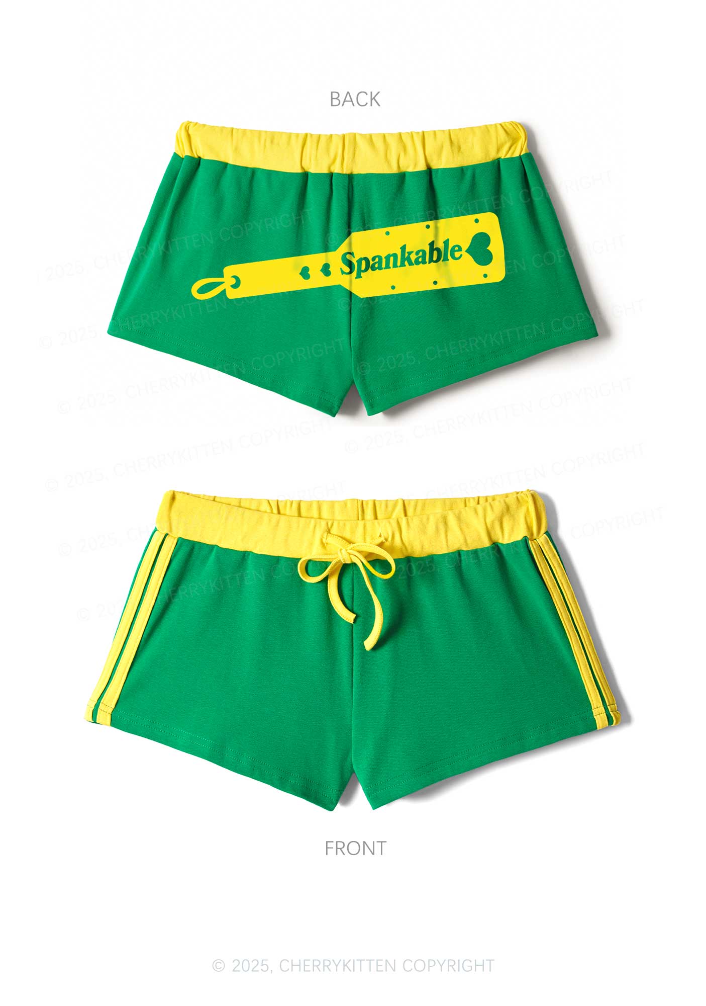 Spankable Y2K Drawstring Mini Shorts Cherrykitten