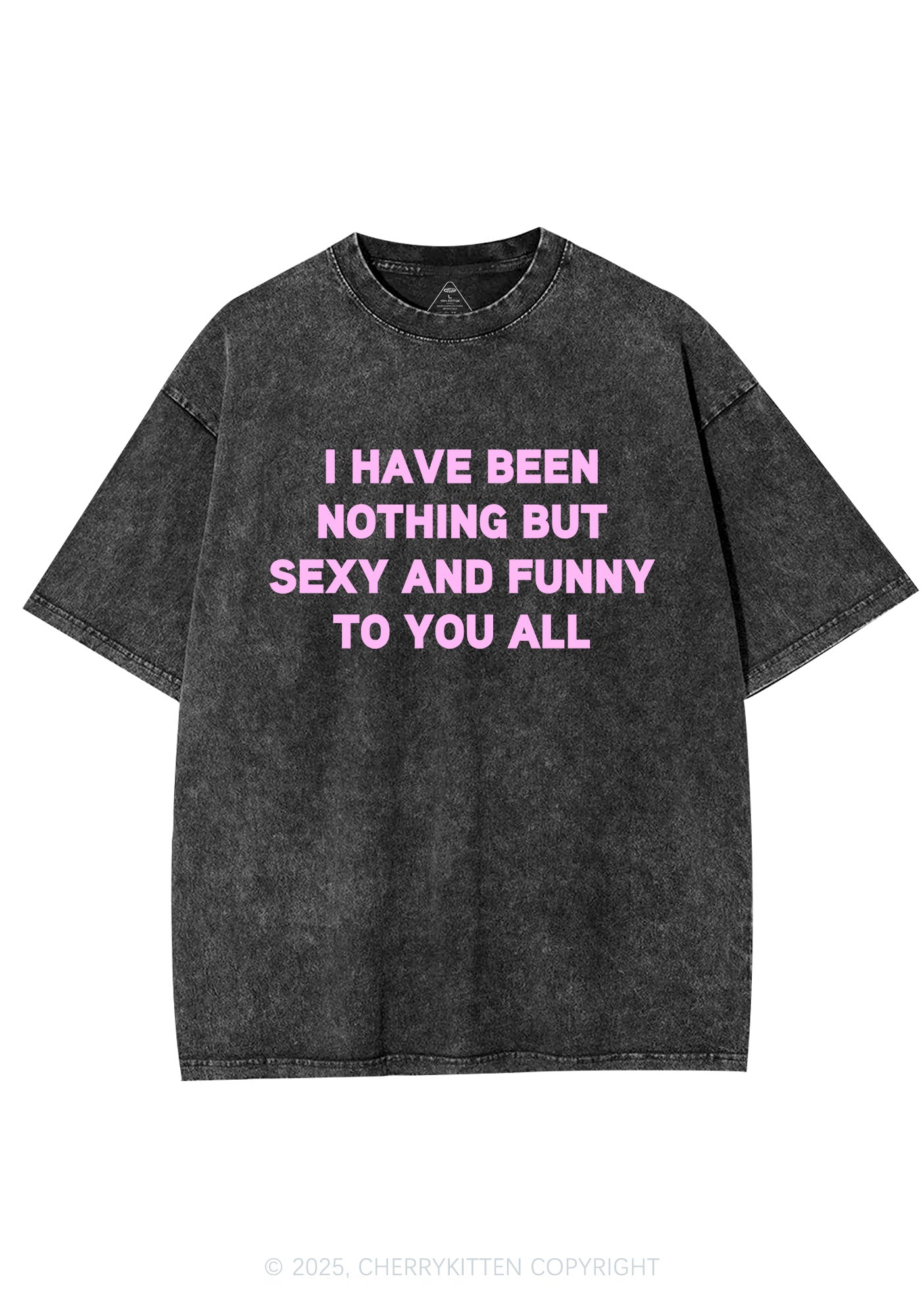 I Have Been Funny Y2K Shirts Washed Tee Cherrykitten