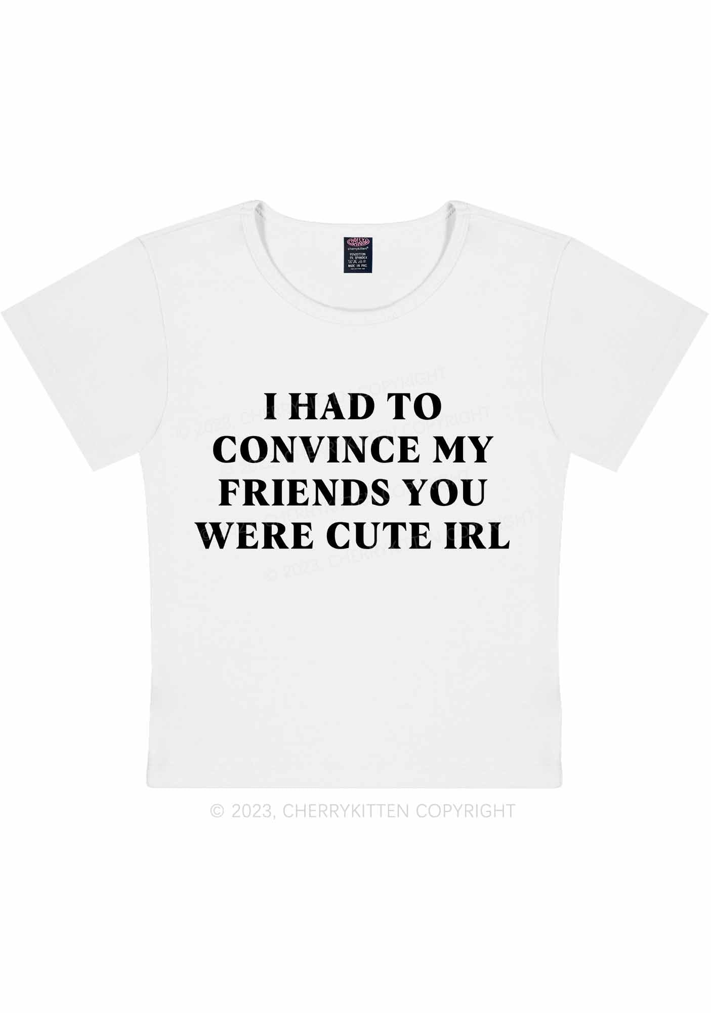 Curvy Cute IRL Y2K Baby Tee Cherrykitten