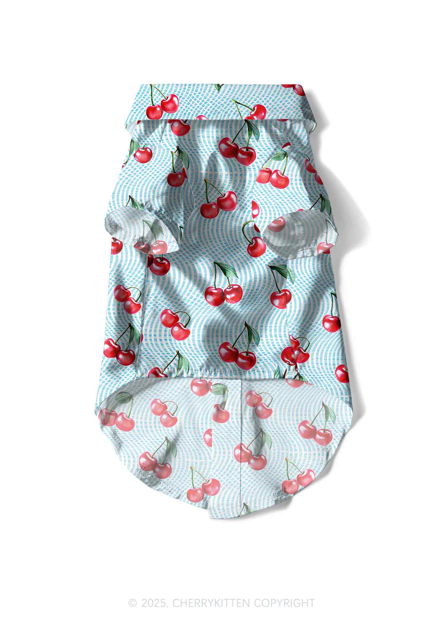 Blue Cherry Y2K Pet Shirts Cherrykitten