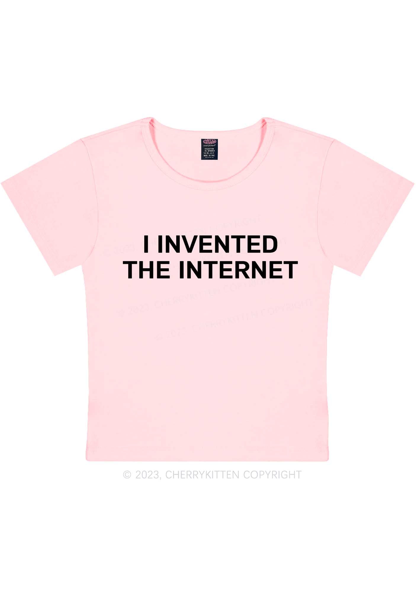 Invented Internet Y2K Baby Tee Cherrykitten