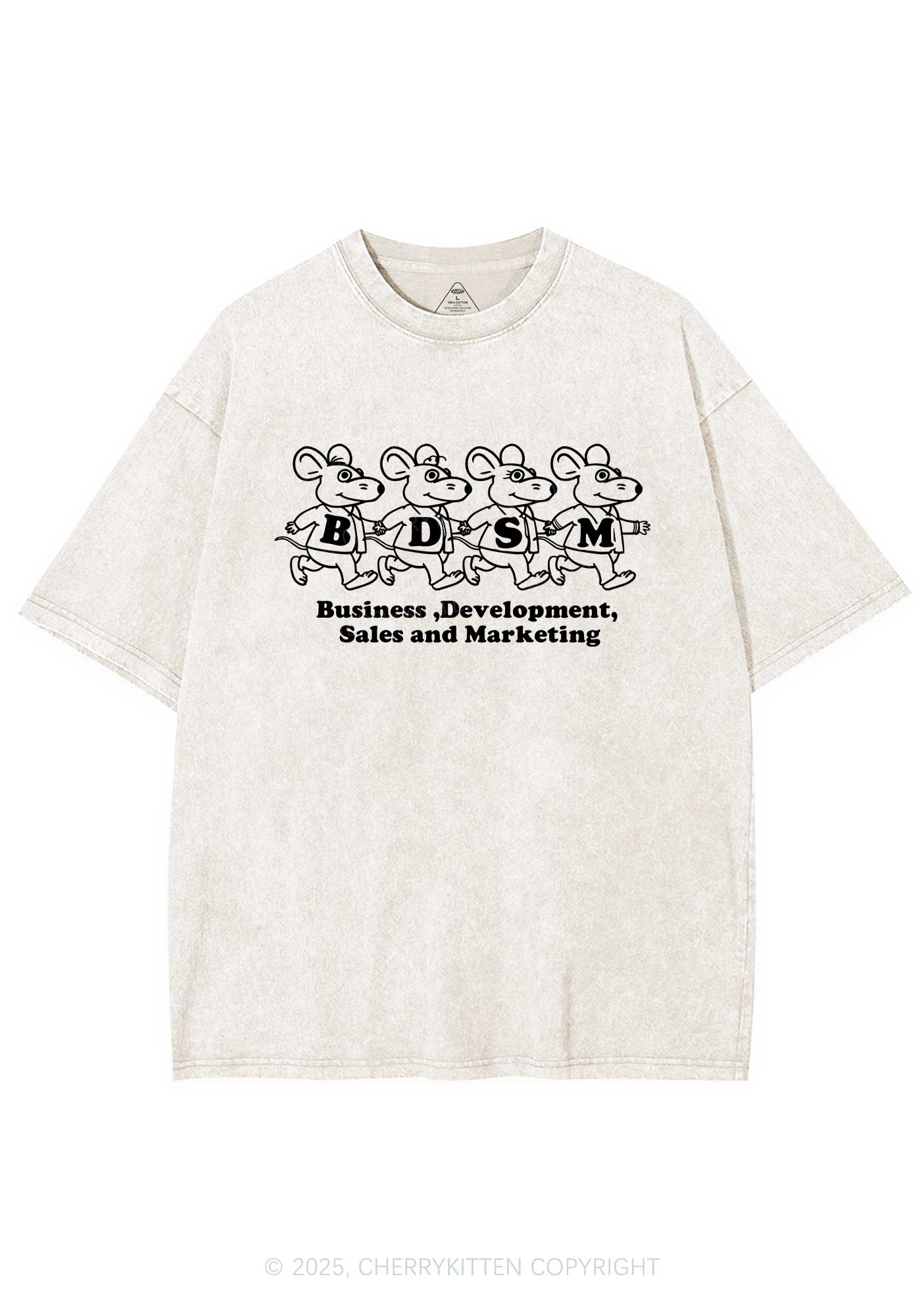 BDSM Rats Y2K Shirts Washed Tee Cherrykitten