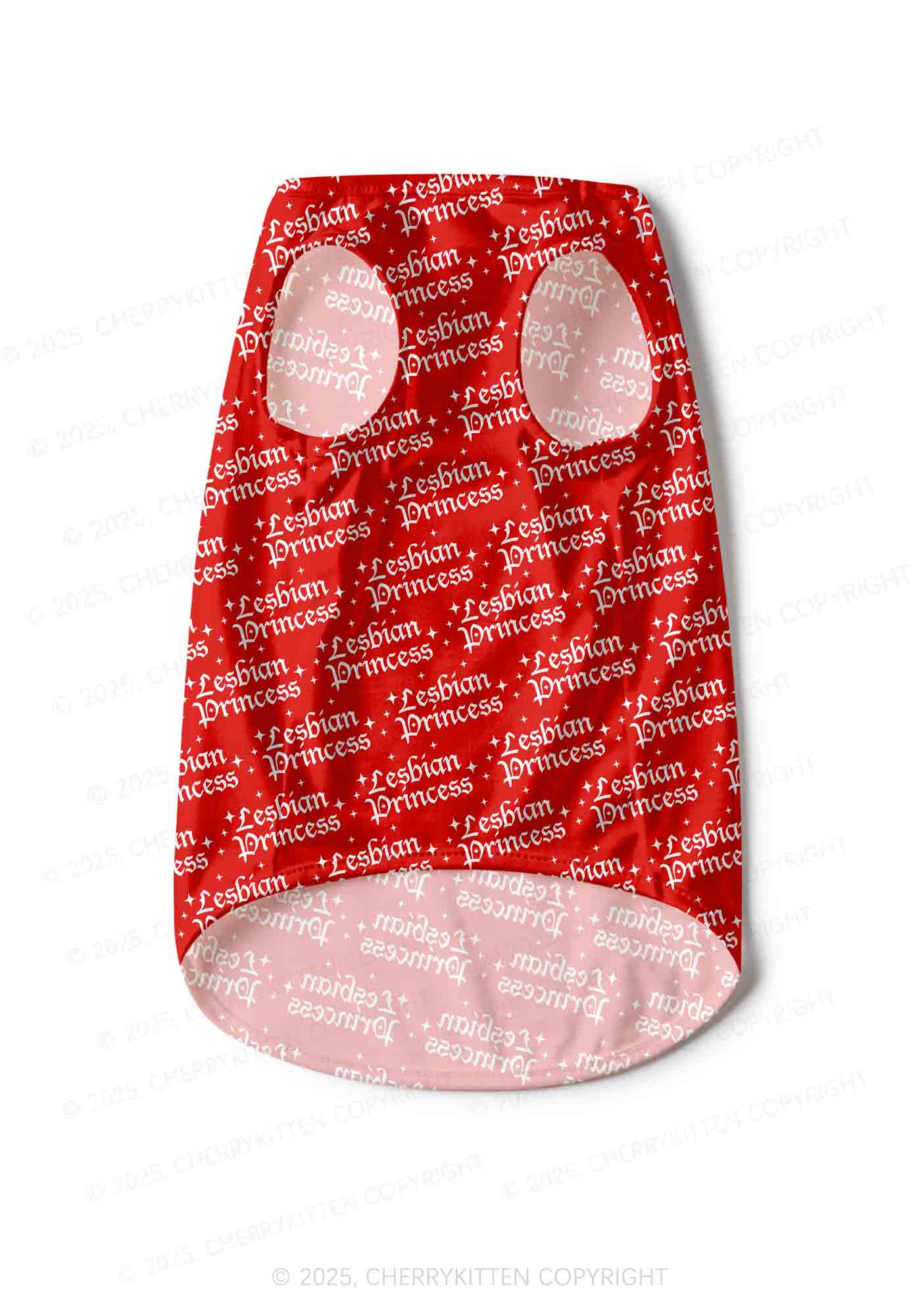 Lesbian Princess Pride Y2K Pet Tank Top Cherrykitten