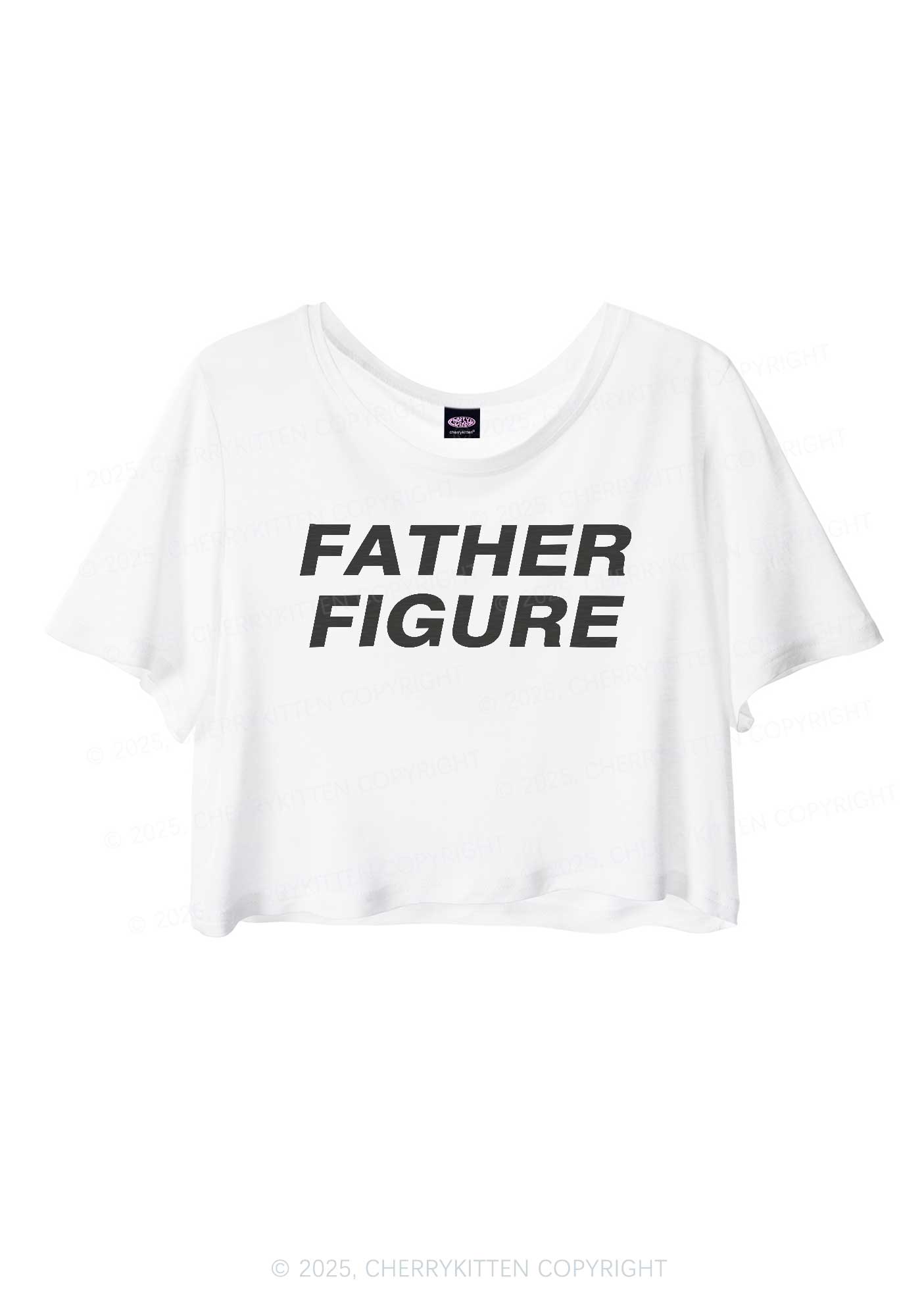 Father Figure Y2K Sheer Crop Tee Cherrykitten