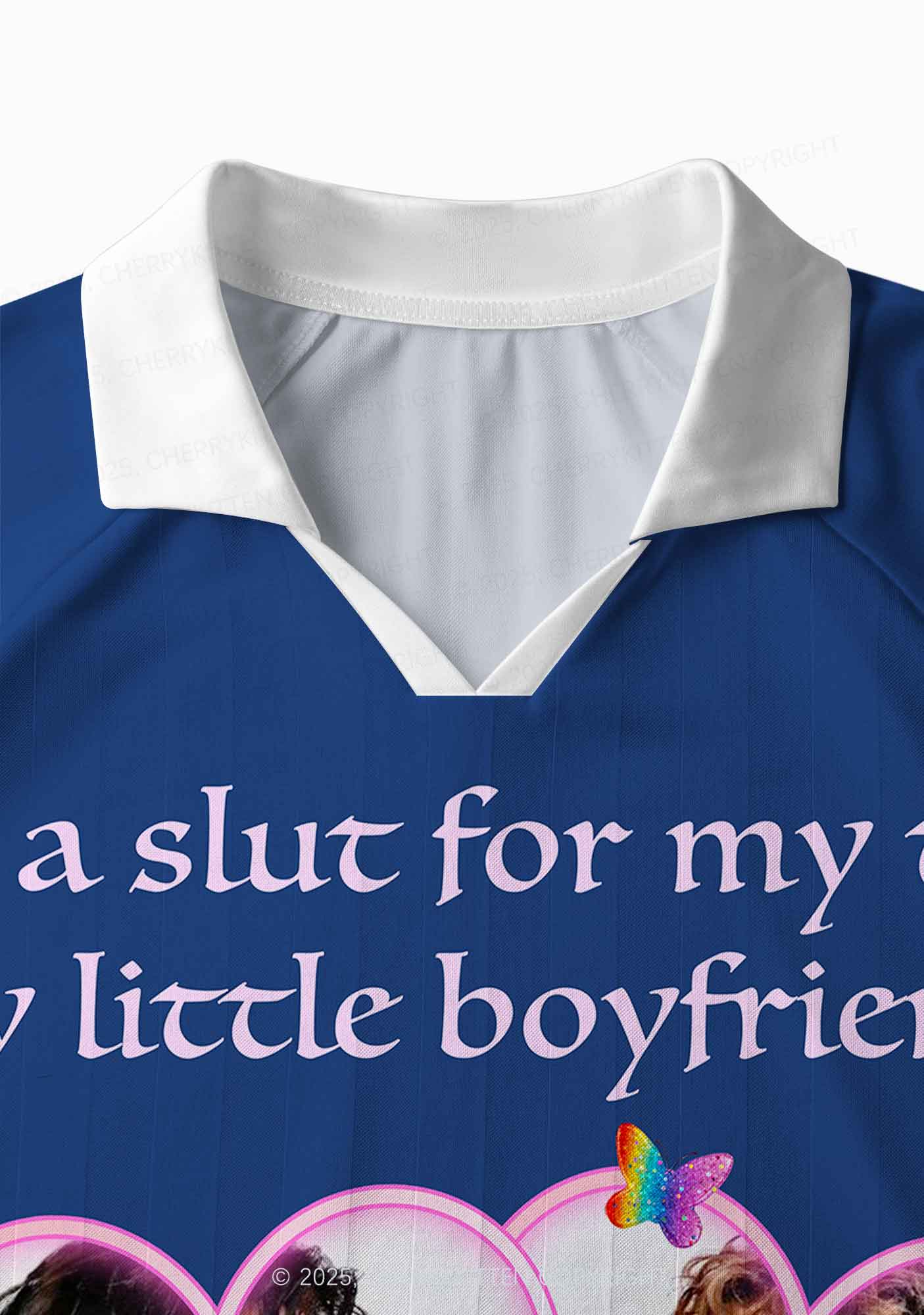 Blue Slxt For My Gay BF HR Y2K Long Sleeve Sport Jersey Shirts Cherrykitten