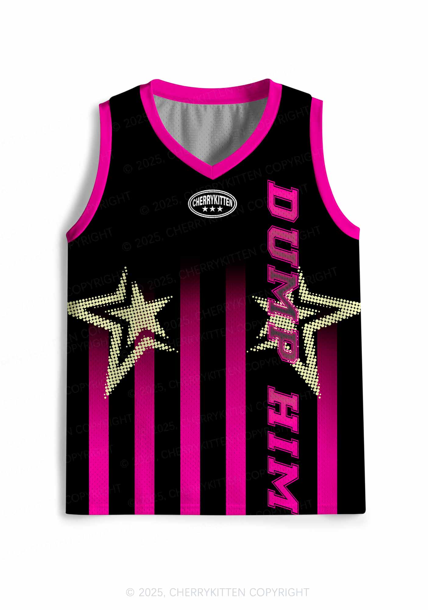 Custom Black Dump Him Y2K Sport Jersey Tank Cherrykitten
