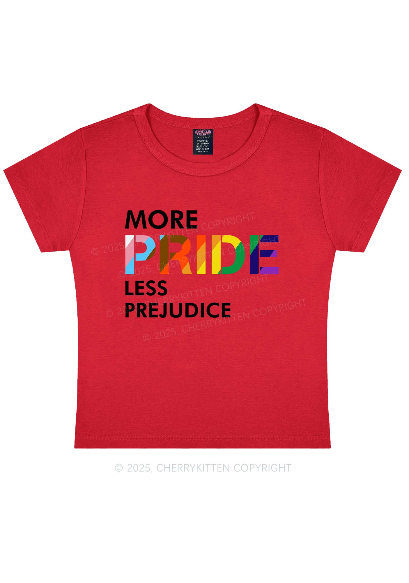 More Pride Less Prejudice Y2K Baby Tee Cherrykitten