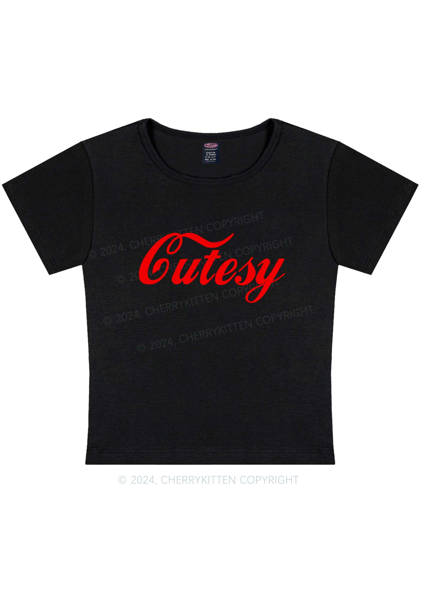 Cutesy Y2K Baby Tee Cherrykitten