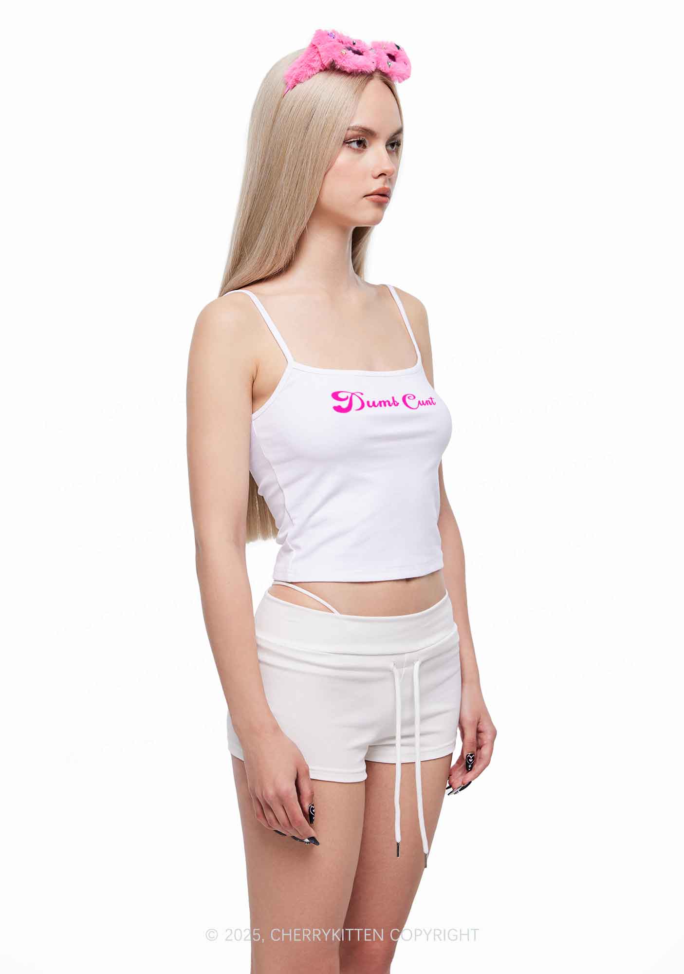 Dumb Cxxt Y2K Spaghetti Strap Cami Cherrykitten