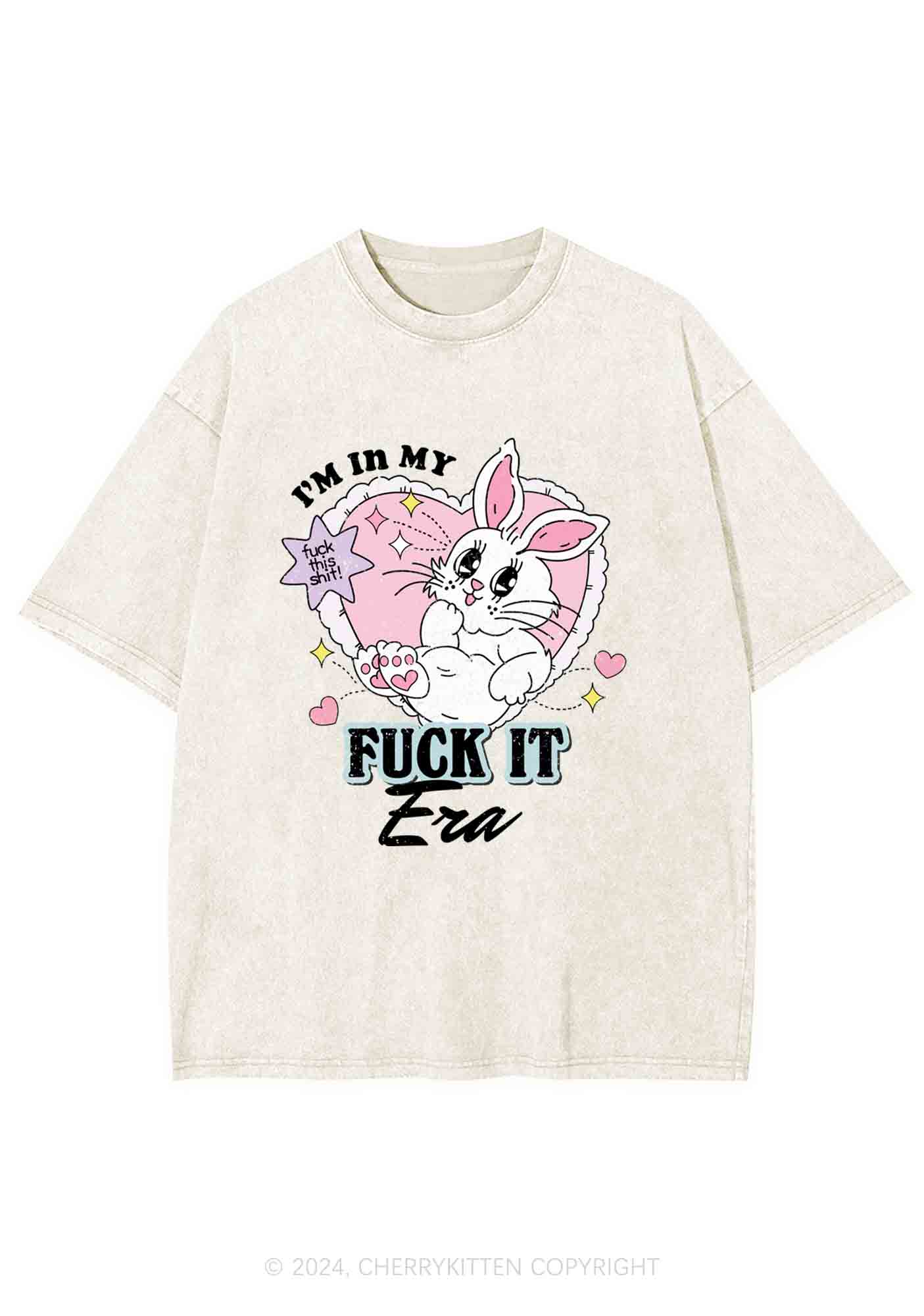 I'm In My F Era Y2K Washed Tee Cherrykitten