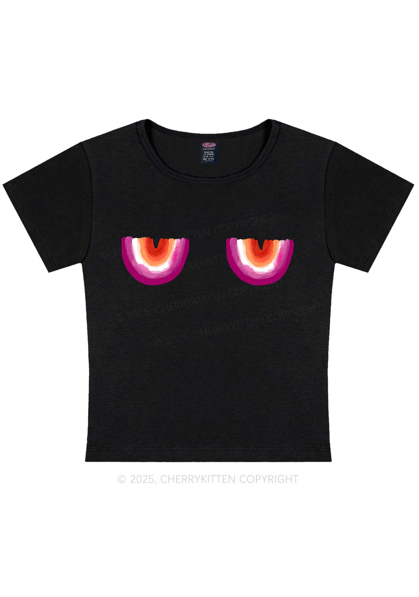 Lesbian Bxxb Y2K Baby Tee Cherrykitten
