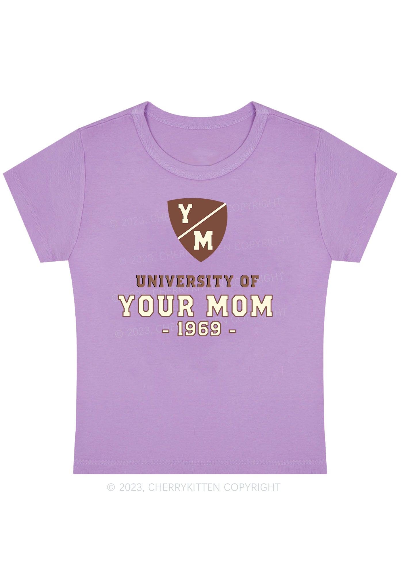 University Of Your Mom 1969 Y2K Baby Tee Cherrykitten