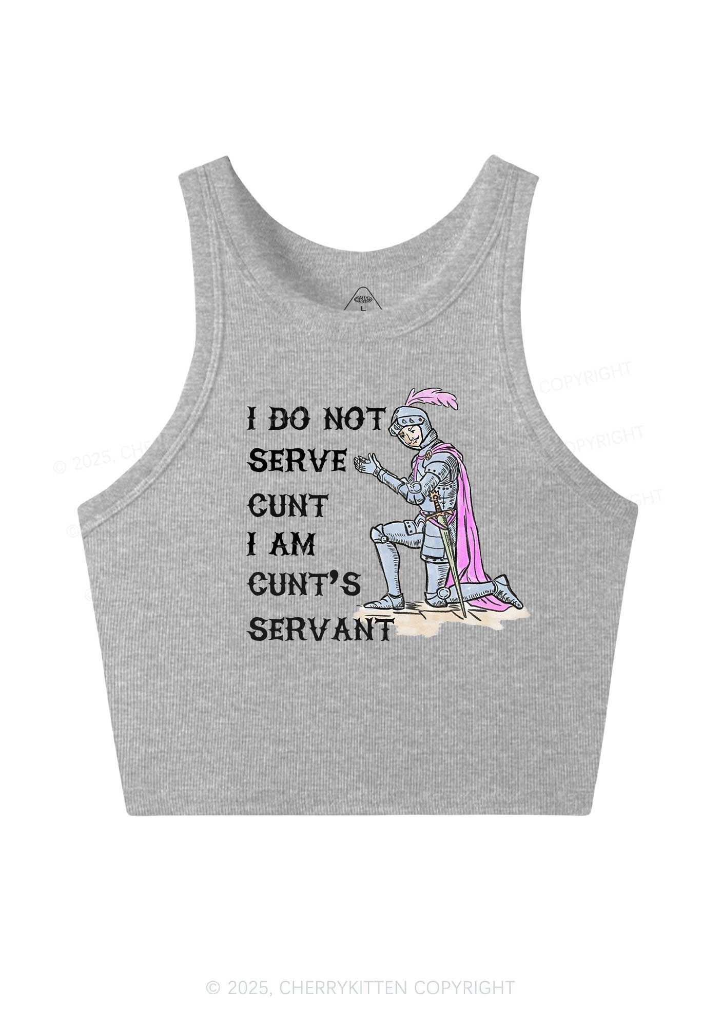 I Am Cxxt Servant Y2K Crop Tank Top Cherrykitten