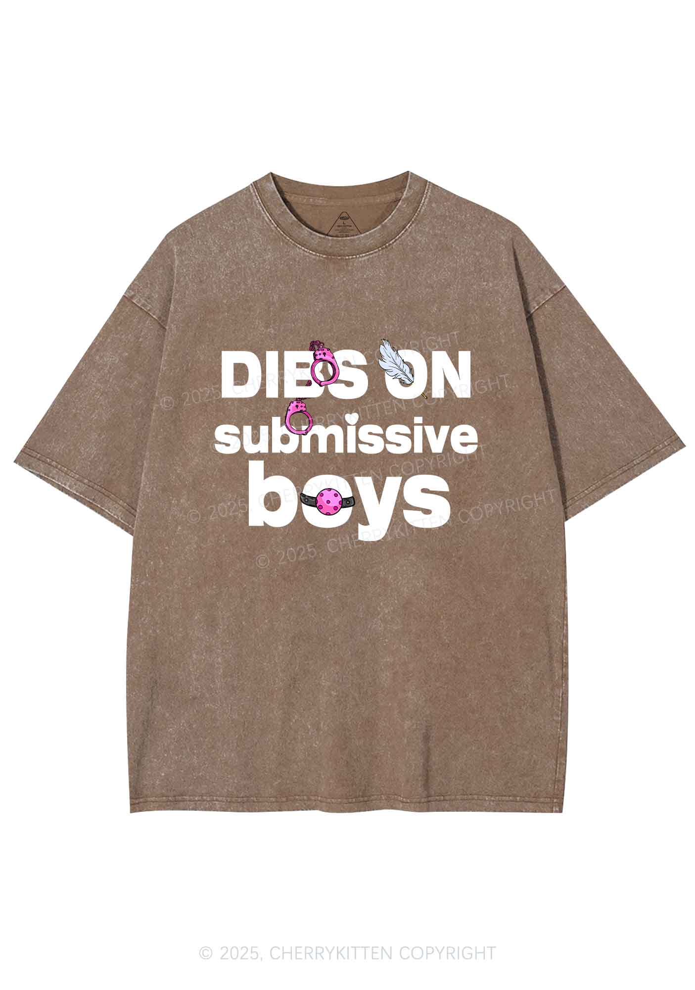 Dibs On S Boys Y2K Shirts Washed Tee Cherrykitten